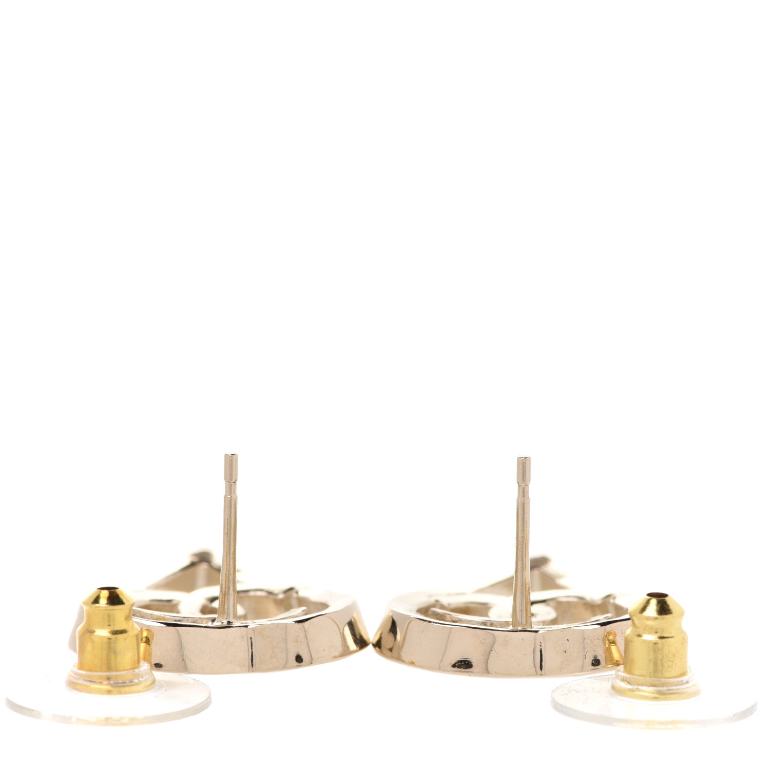 Chanel Metal CC Heart Coco In Love Earrings Gold 3 of 5
