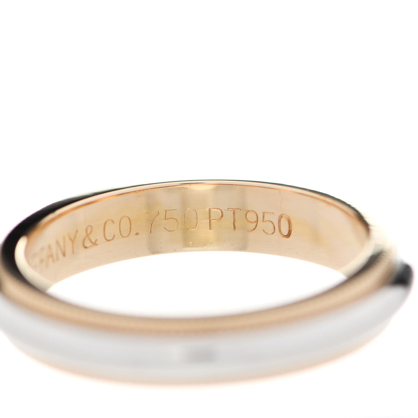 Platinum 18K Yellow Gold 4mm Together Milgrain Wedding Band Ring 49 5