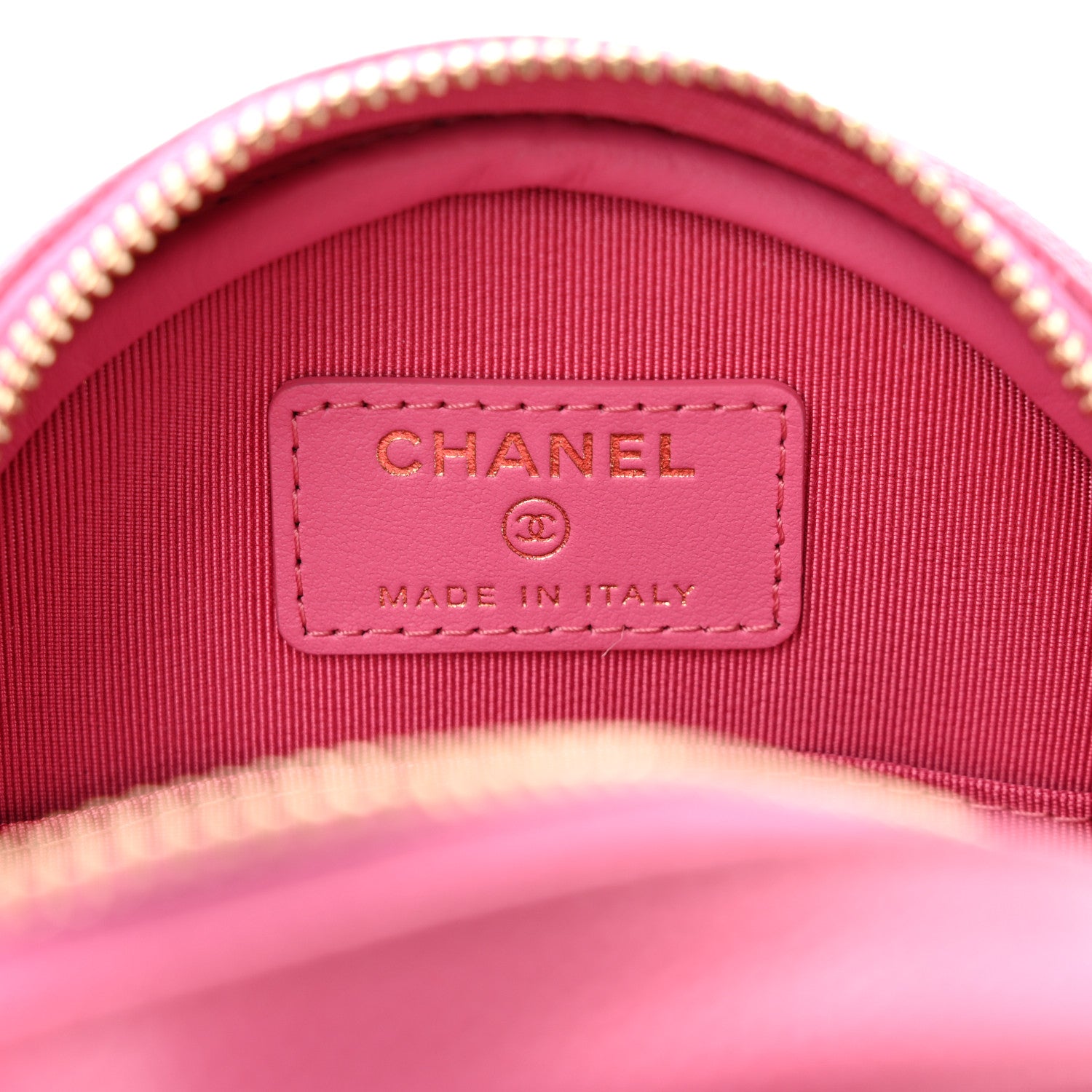 Chanel Caviar Quilted Round Clutch With Chain Pink 6 of 11