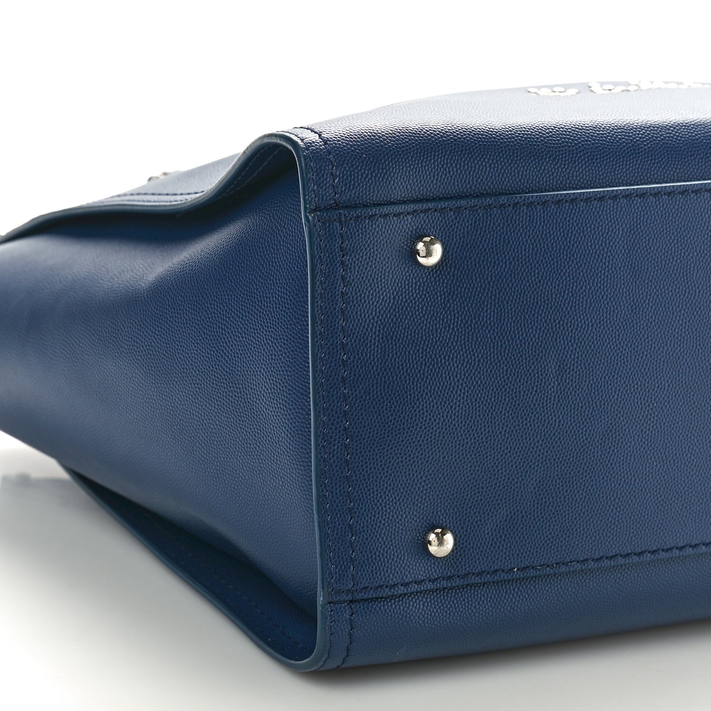 Caviar Small Studded Deauville Tote Navy