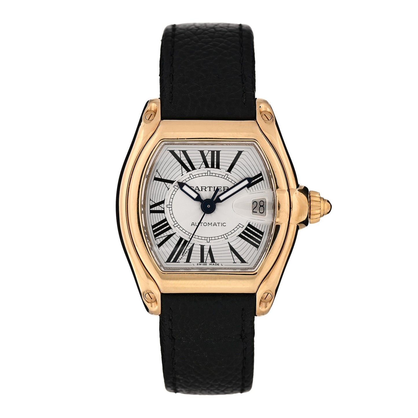 18K Yellow Gold Calfskin 38mm Roadster Automatic Watch