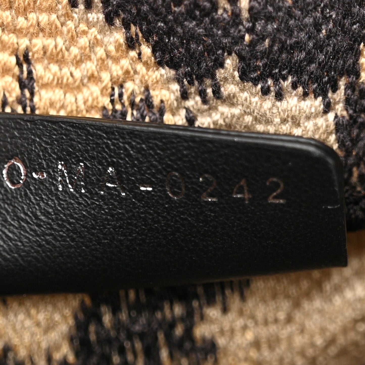 Canvas Mizza Embroidered Small Diorcamp Messenger Beige