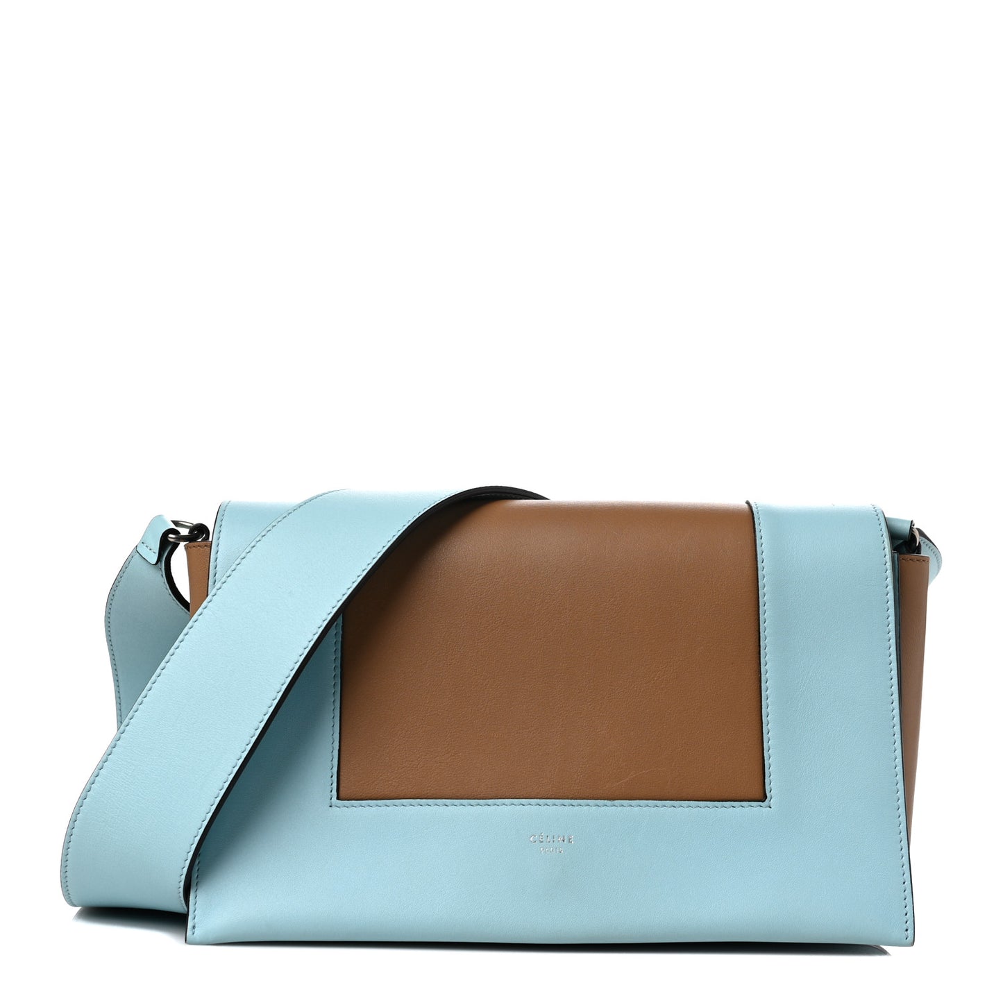 Shiny Smooth Calfskin Medium Frame Shoulder Bag