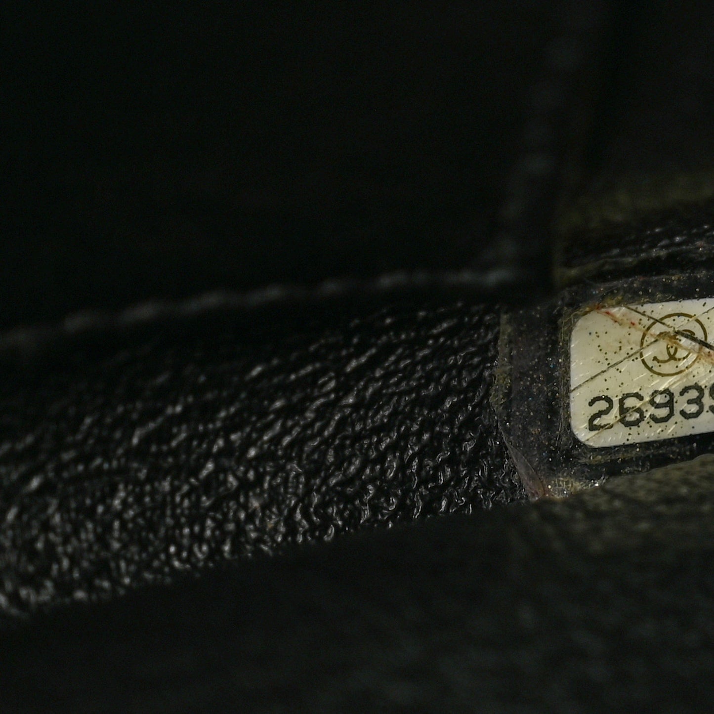 Lambskin Chevron Quilted Medium Trendy CC Dual Handle Flap Bag Black