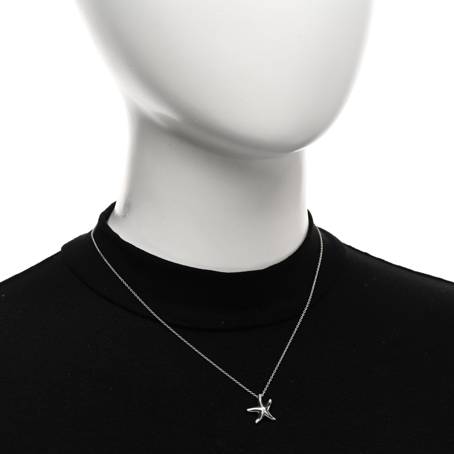 Sterling Silver 15mm Elsa Peretti Starfish Pendant Necklace