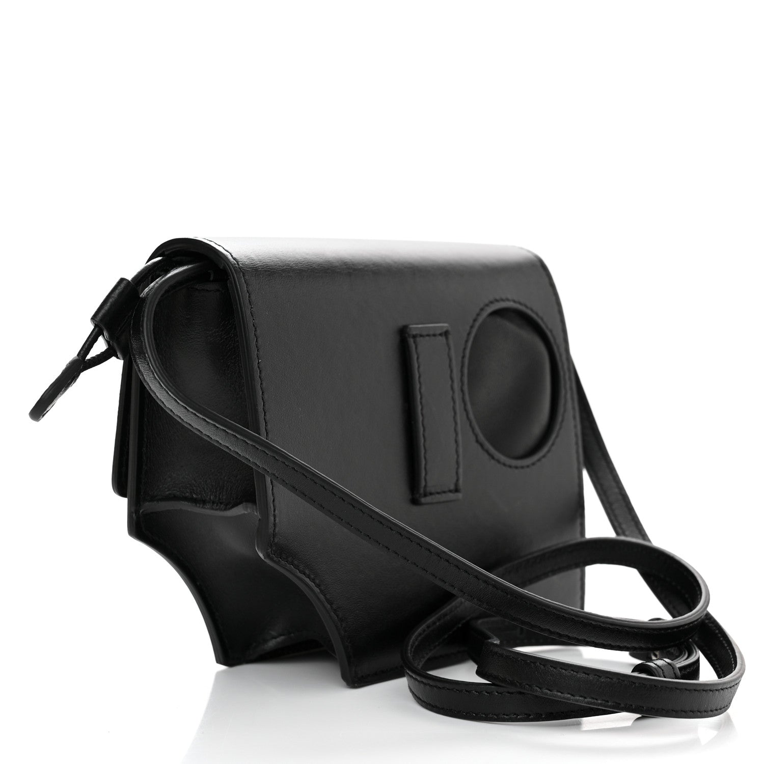 Off-White Calfskin Jitney 0.7 Meteor Bag Black 4 of 12