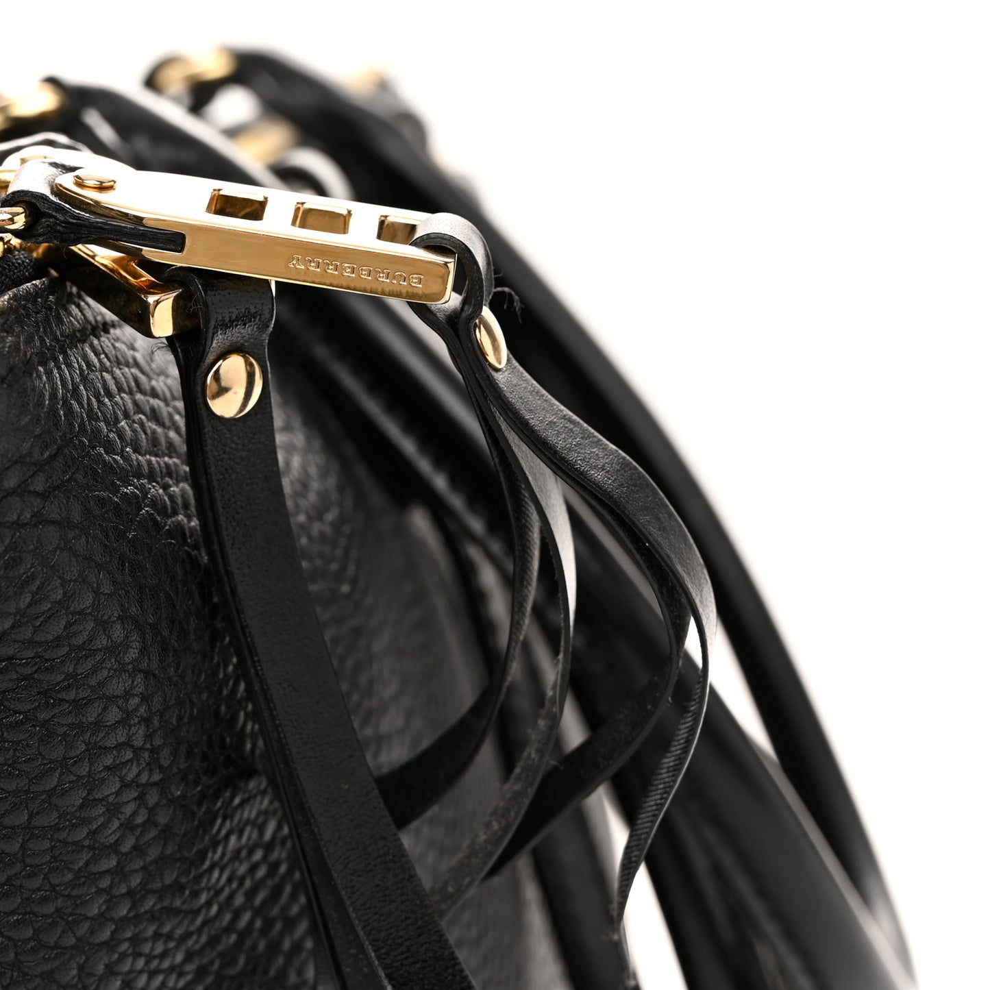 London Grainy Calfskin Small Salisbury Tote Black