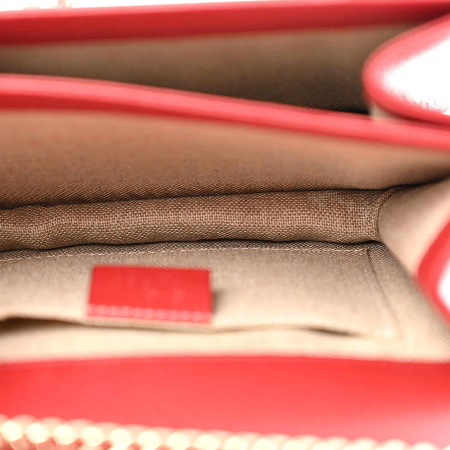 Dollar Calfskin Small Interlocking G Shoulder Bag Red