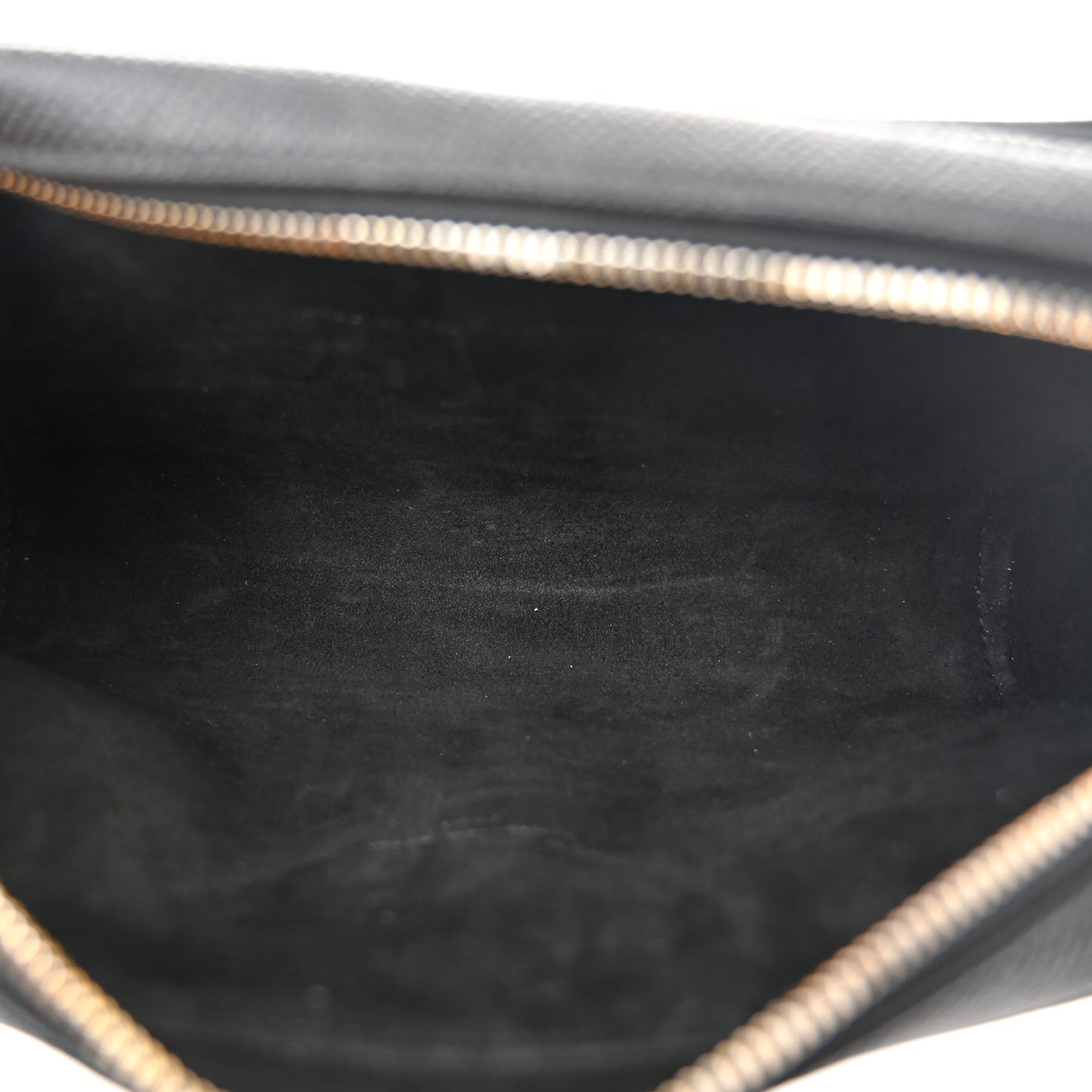 Grained Calfskin Caro Double Pouch Black