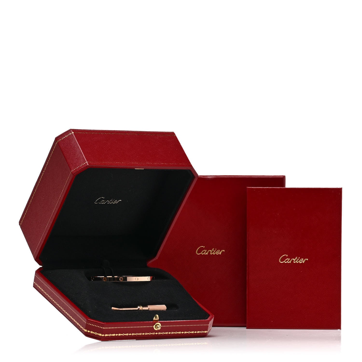 Cartier 18K Pink Gold Small LOVE Bracelet 17 8 of 8
