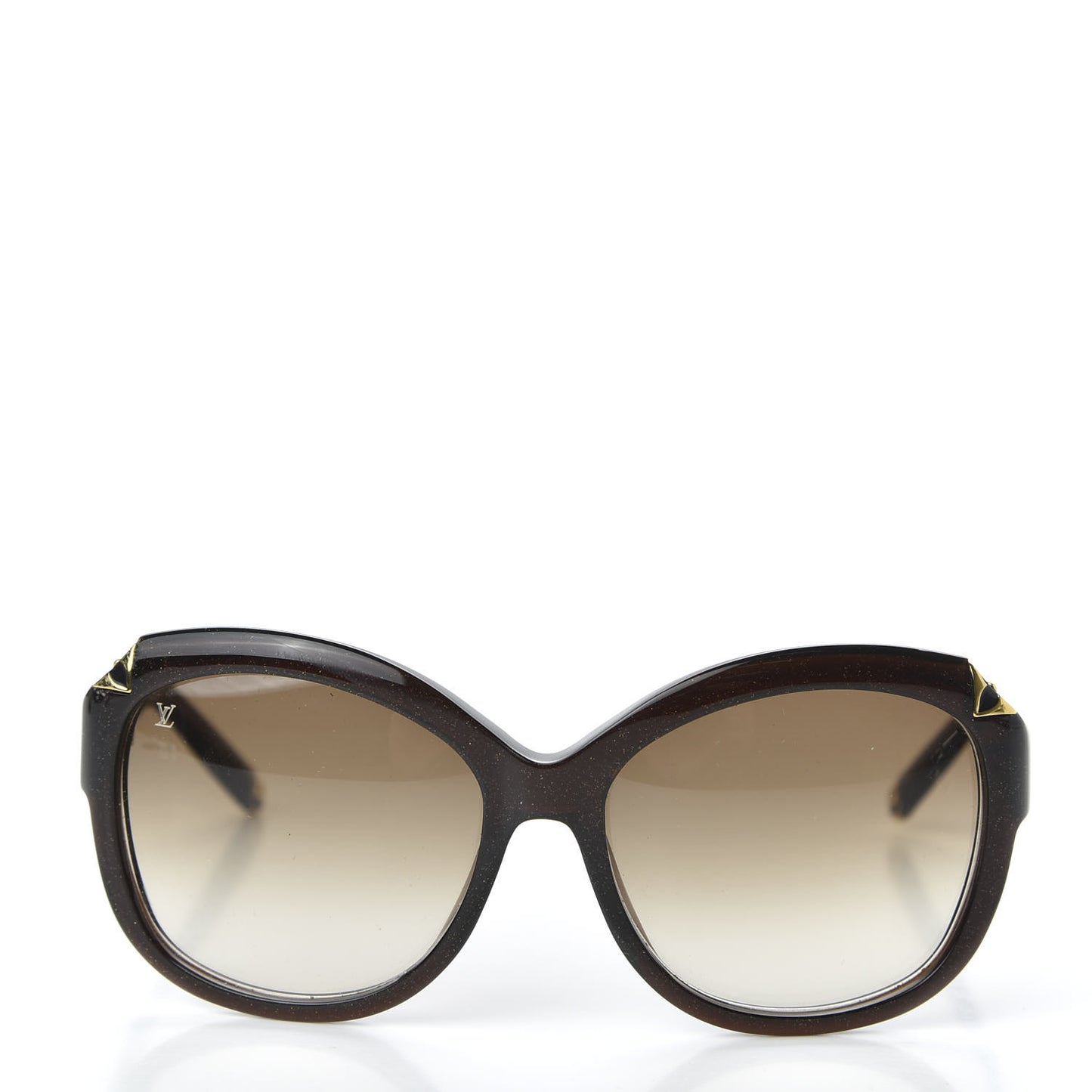 Hortensia Cat Eye Sunglasses Z0486W Brown Glitter