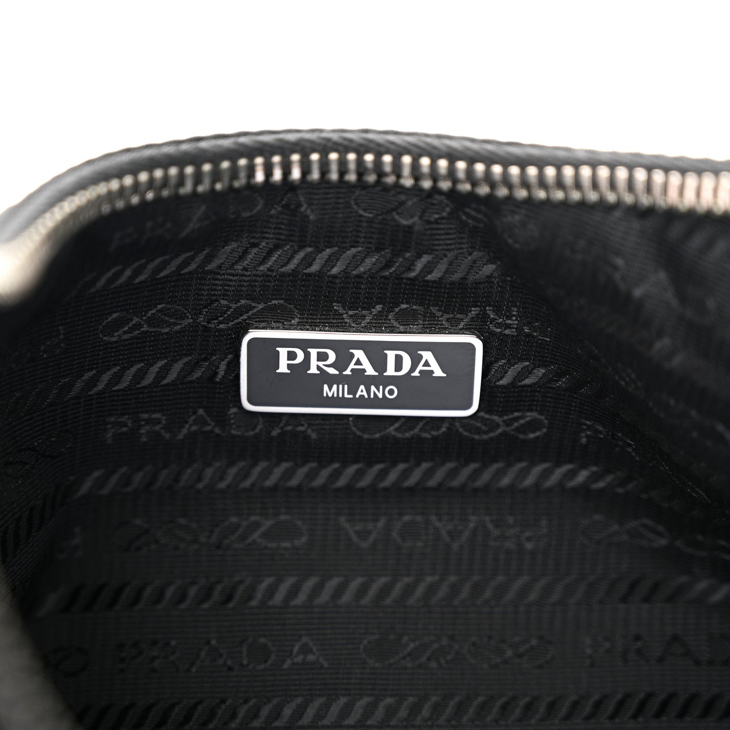 Tessuto Nylon Saffiano Mini Re-Edition 2005 Bag Black