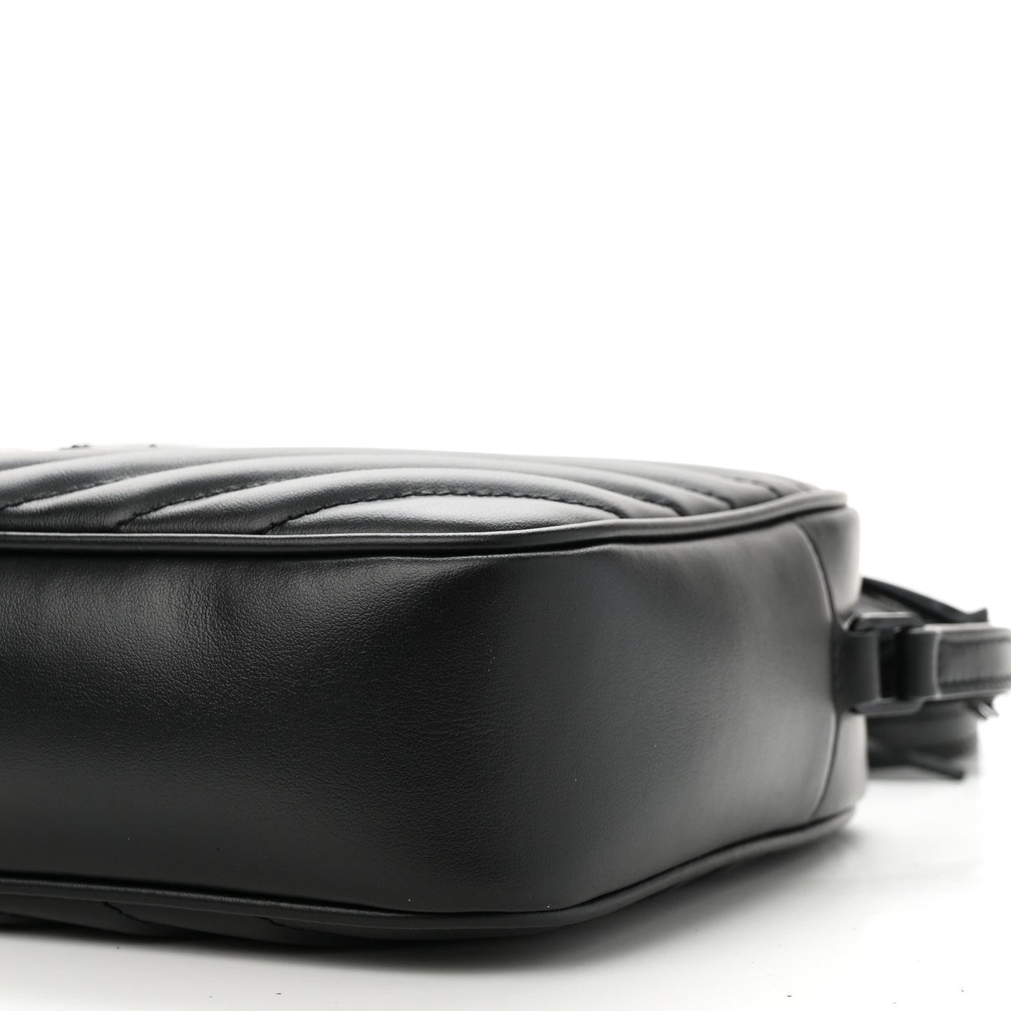 Calfskin Matelasse Monogram Monochrome Lou Camera Bag Black