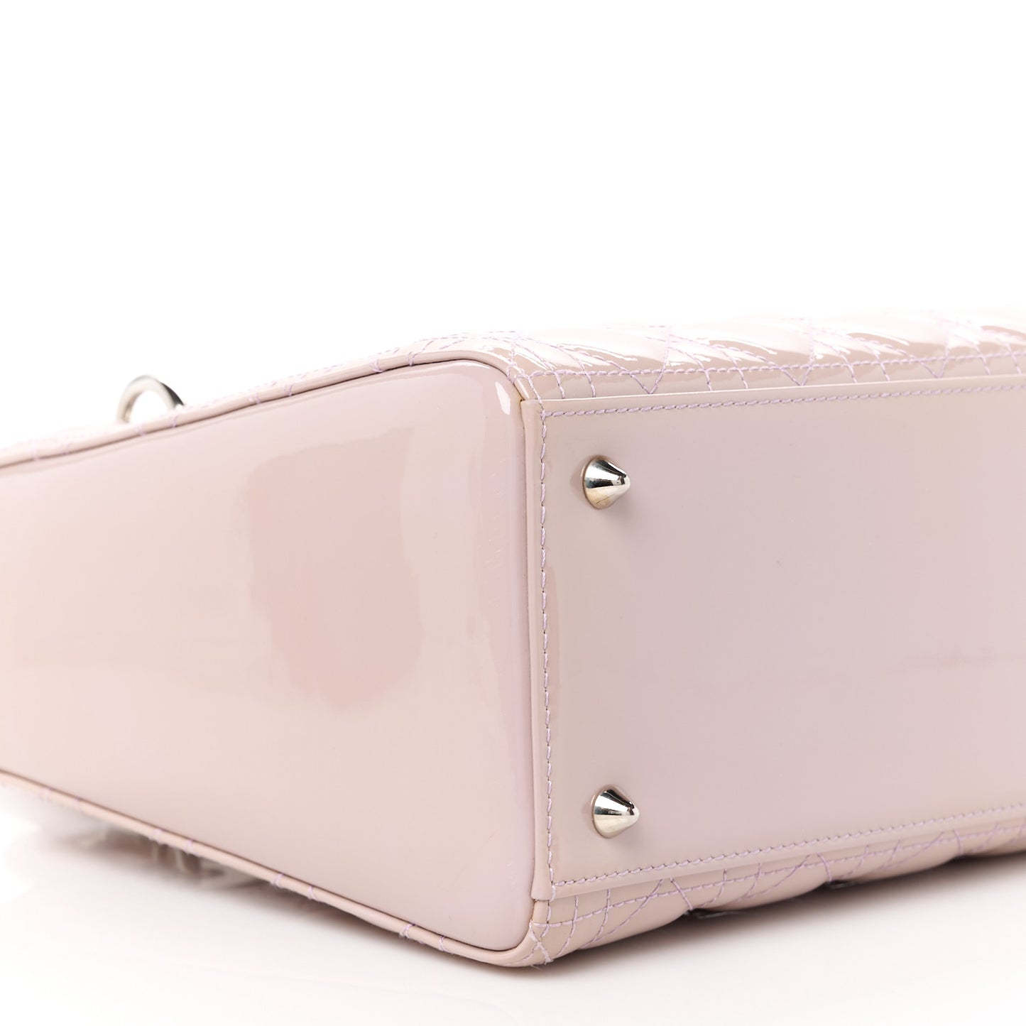 Patent Cannage Medium Lady Dior Light Pink