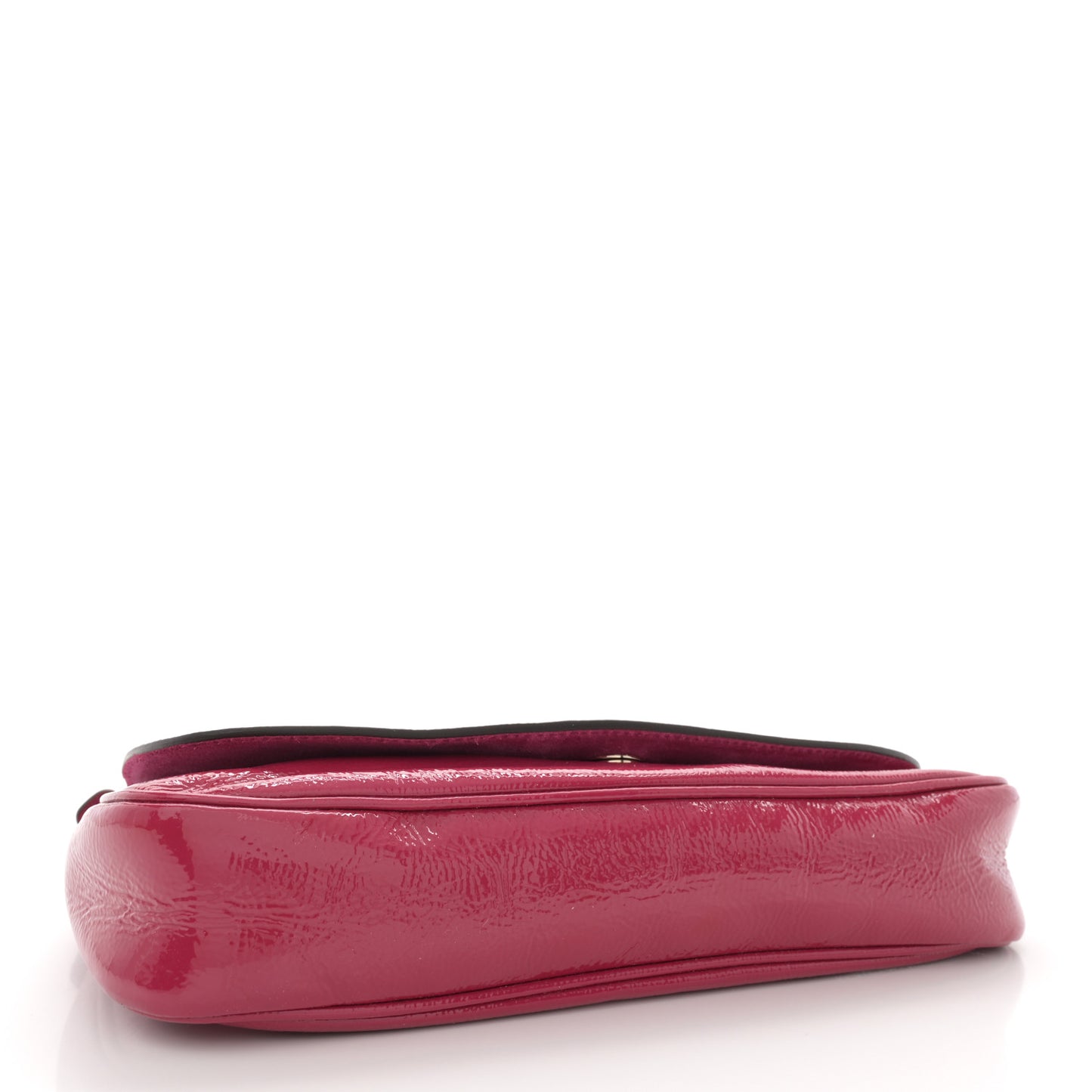 Patent Medium Soho Flap Crossbody Bright Bougainvillea