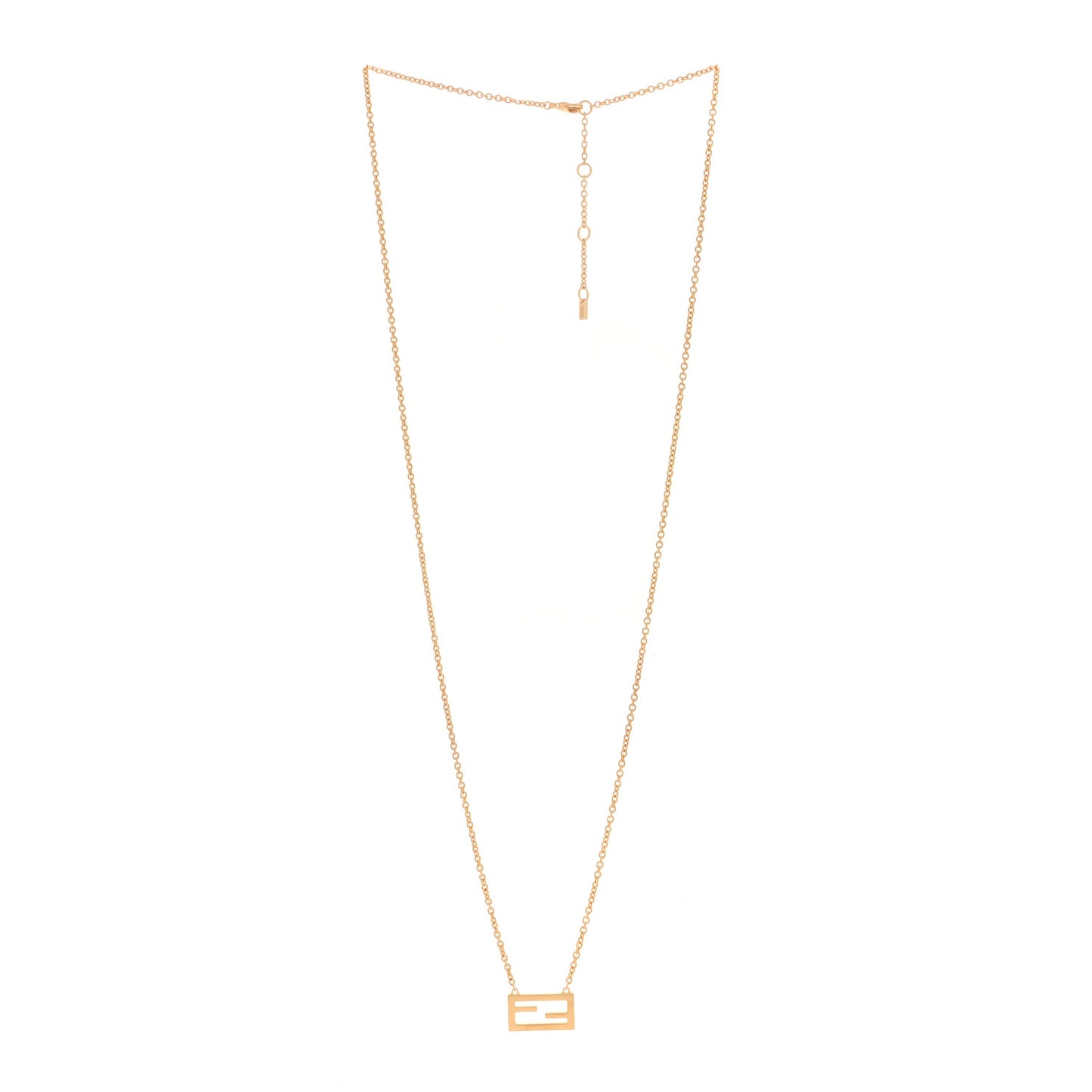 Bronze Baguette Necklace Gold