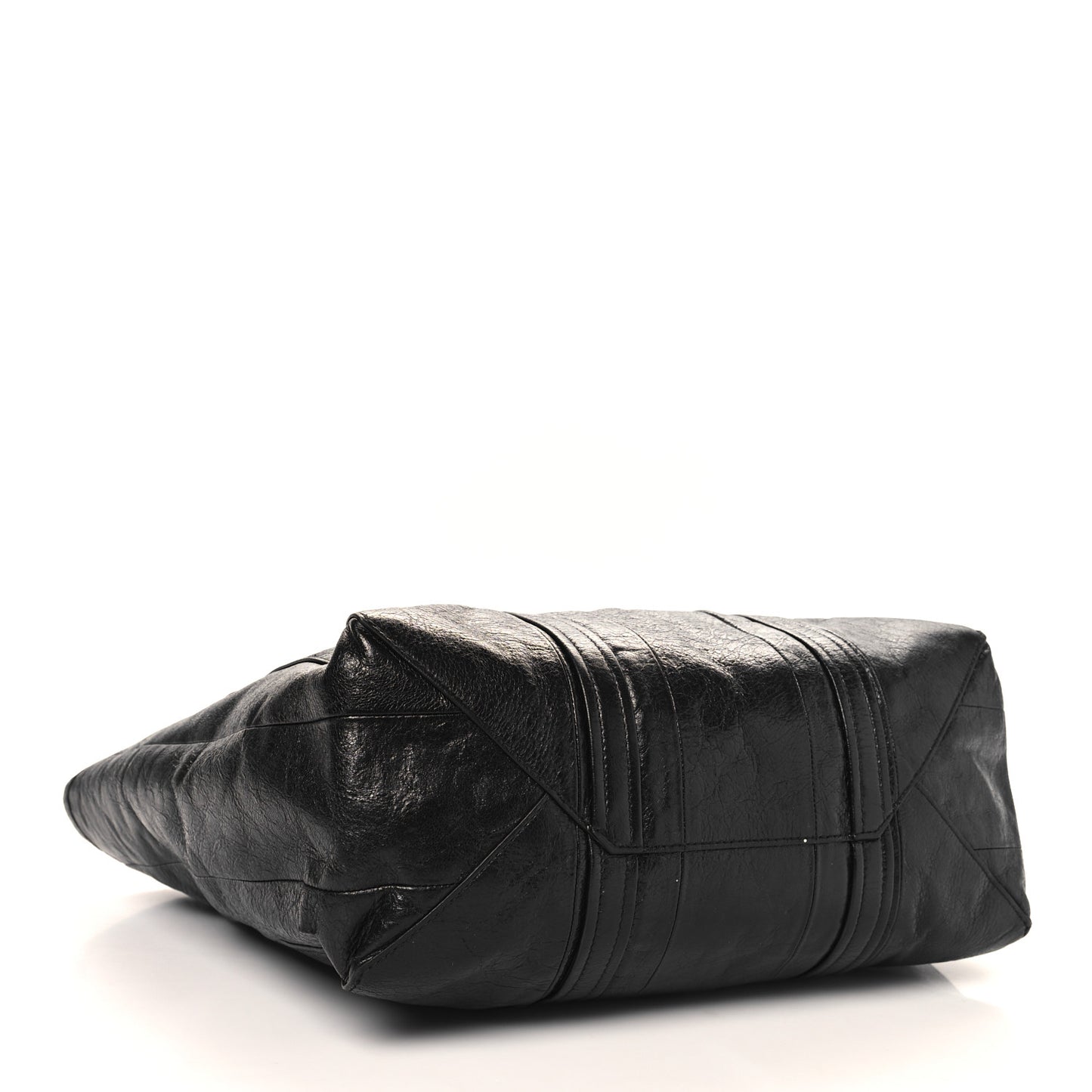 Agneau Arena Medium Barbes East West Shopper Black