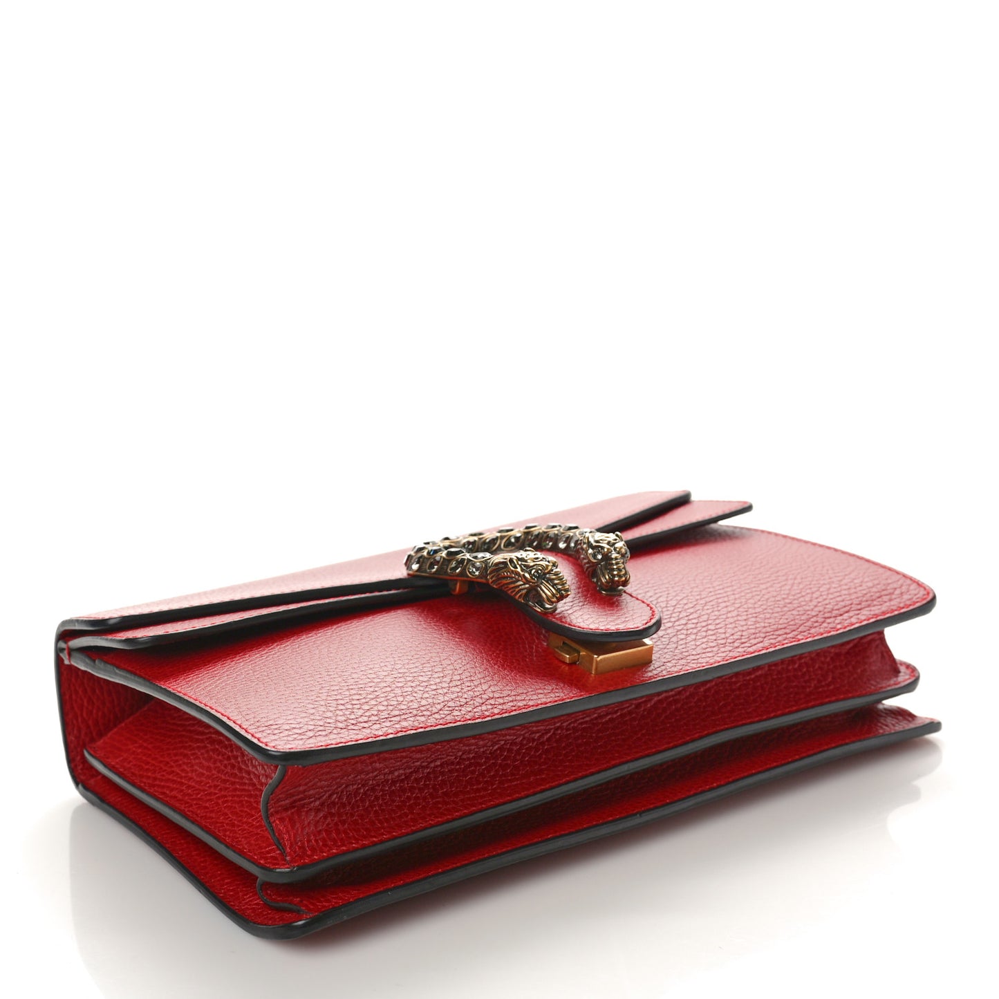 Dollar Calfskin Swarovski Crystal Small Dionysus Shoulder Bag Hibiscus Red
