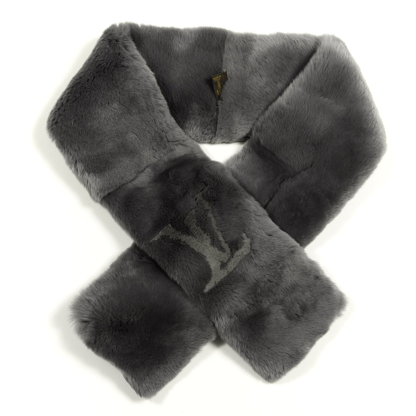 Rabbit Fur Echarpe Rex Stole Gray