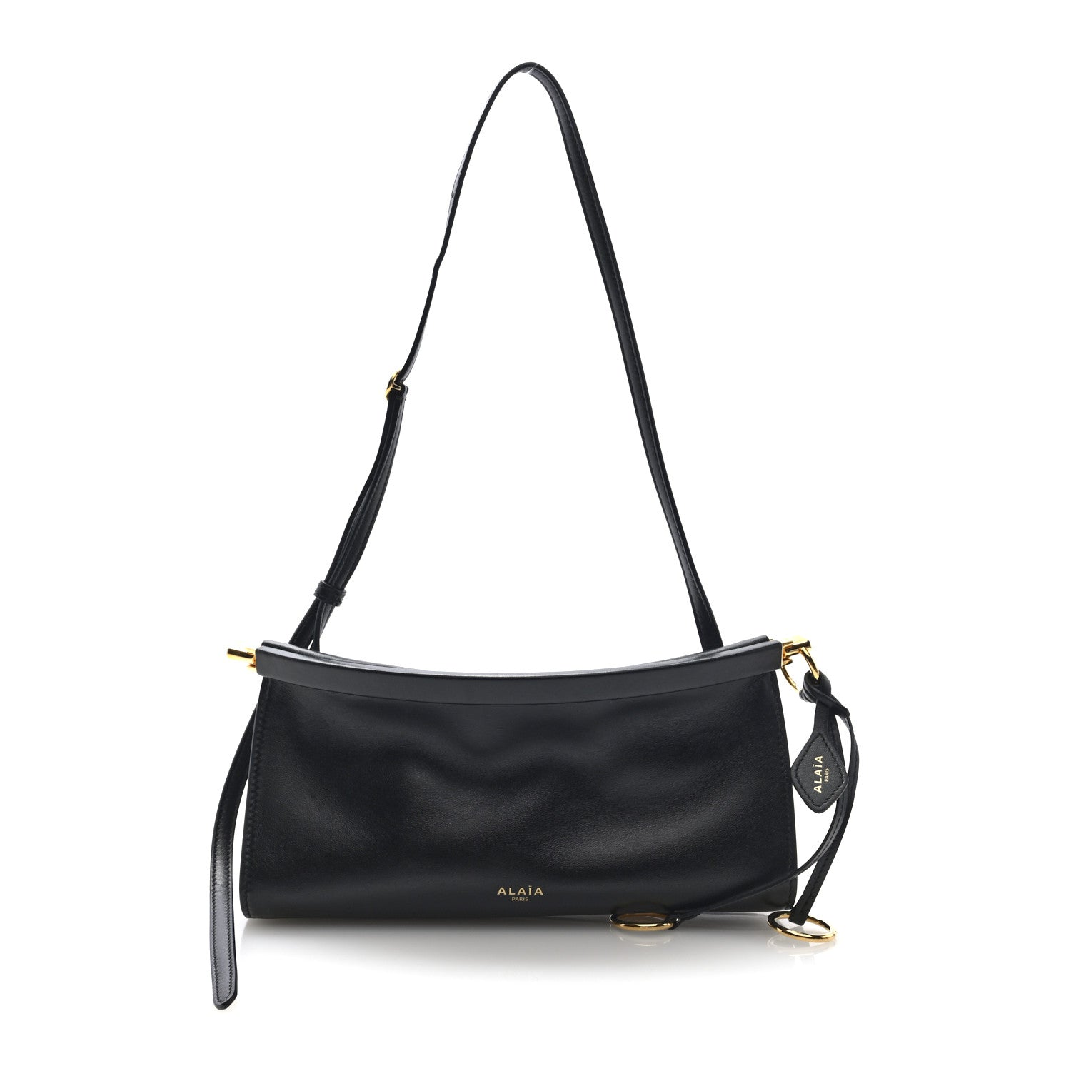 Alaia Calfskin Small Le Click East West Bag Black 1777923