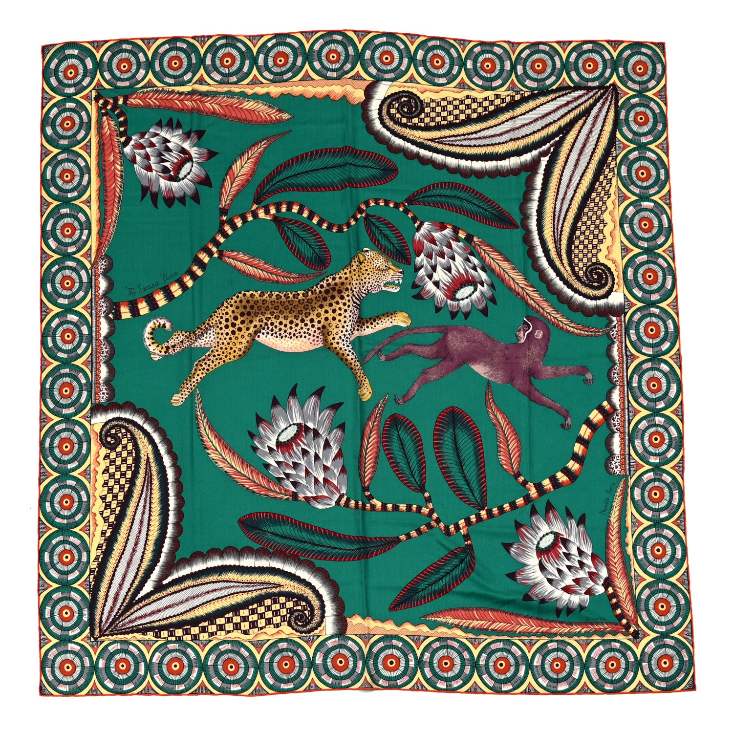 Hermes Cashmere Silk The Savana Dance Shawl 140 924540 – FASHIONPHILE