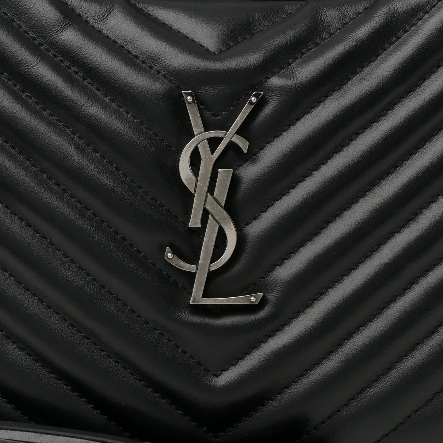 Calfskin Matelasse Monogram Lou Camera Bag Black