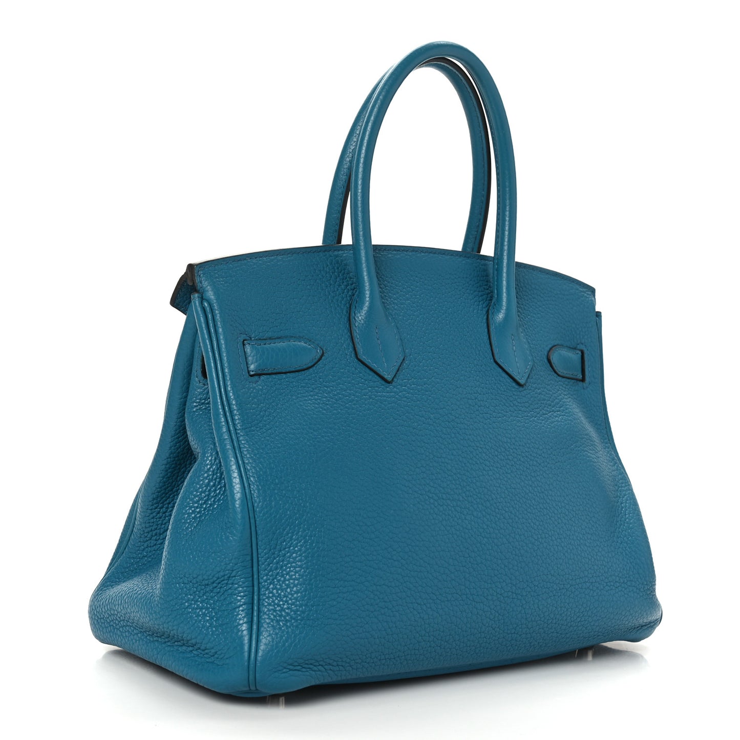Taurillon Clemence Birkin 30 Bleu Izmir