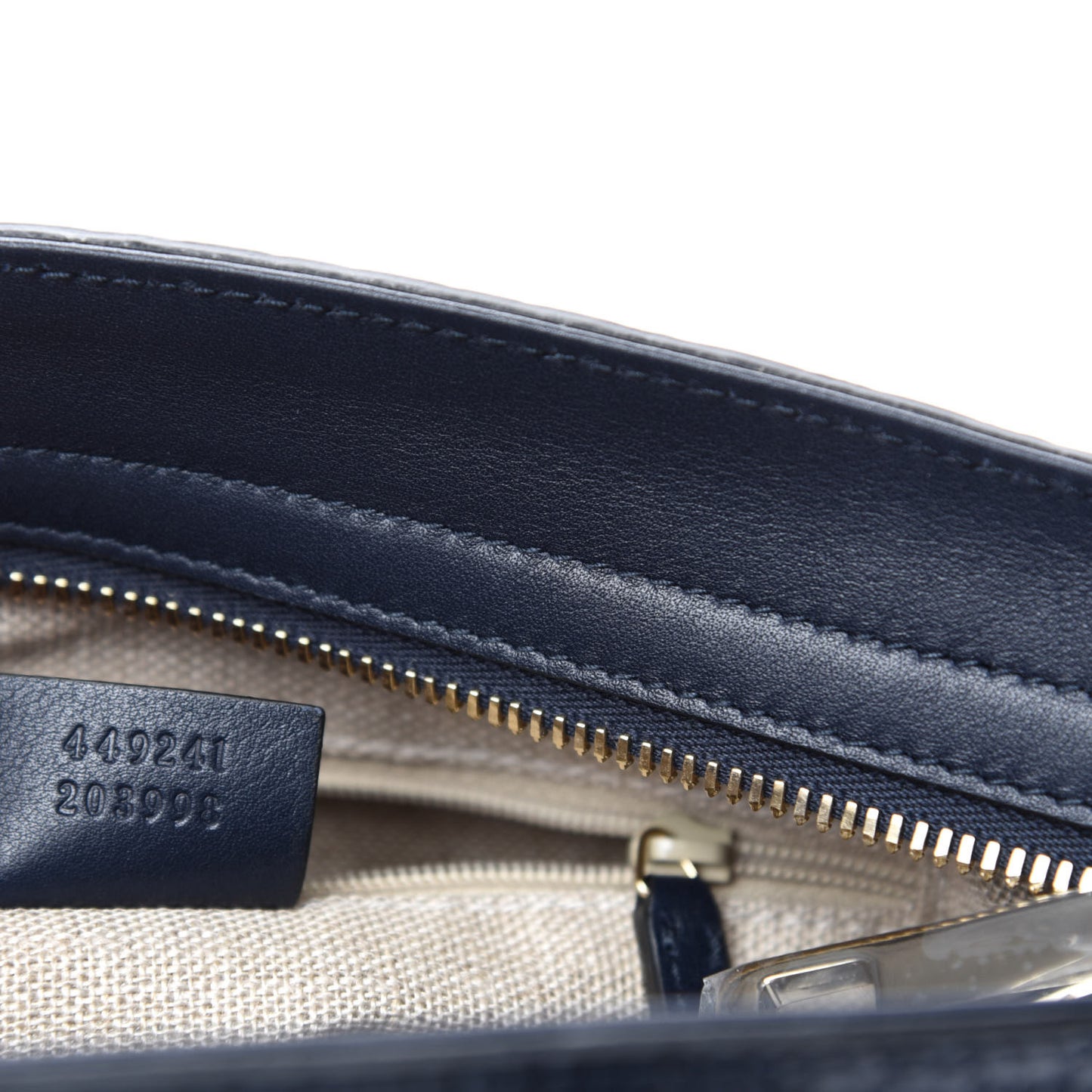 Microguccissima Small Bree Tote Navy