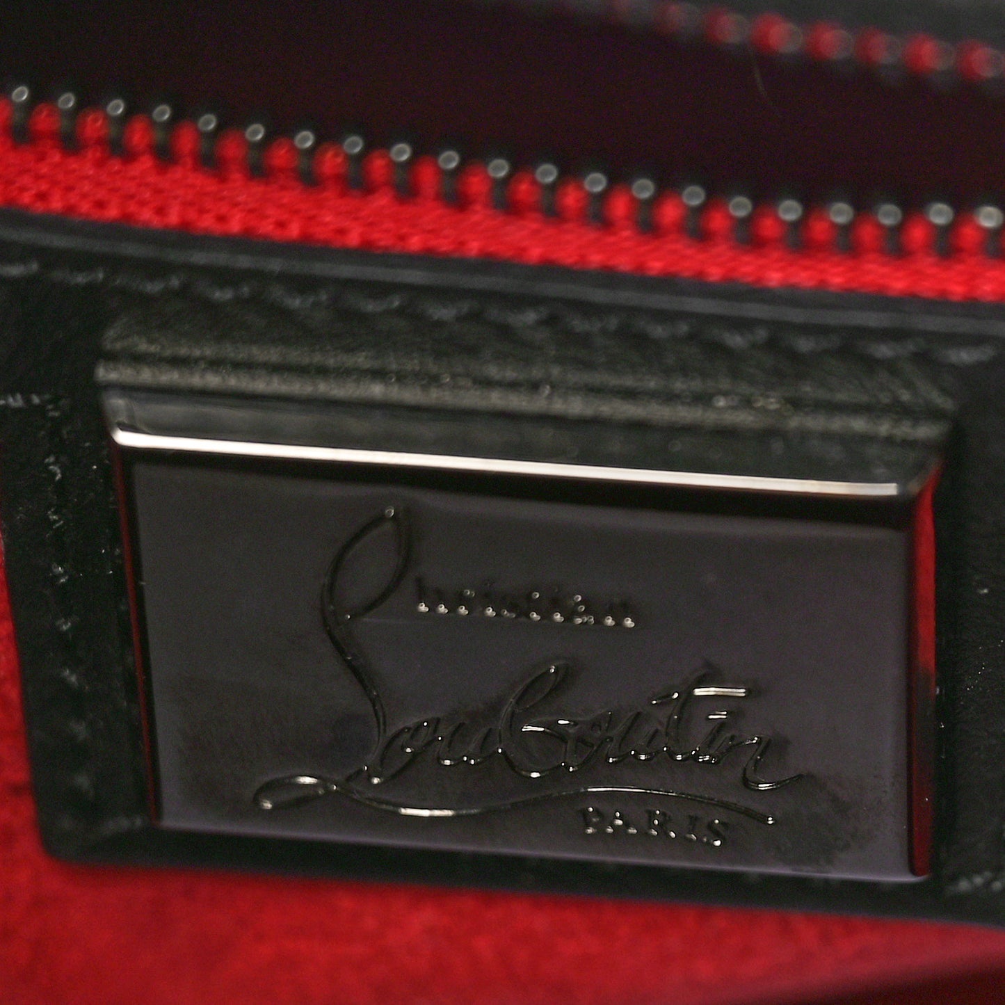 Grained Calfskin Spike Small Eloise Tote Black