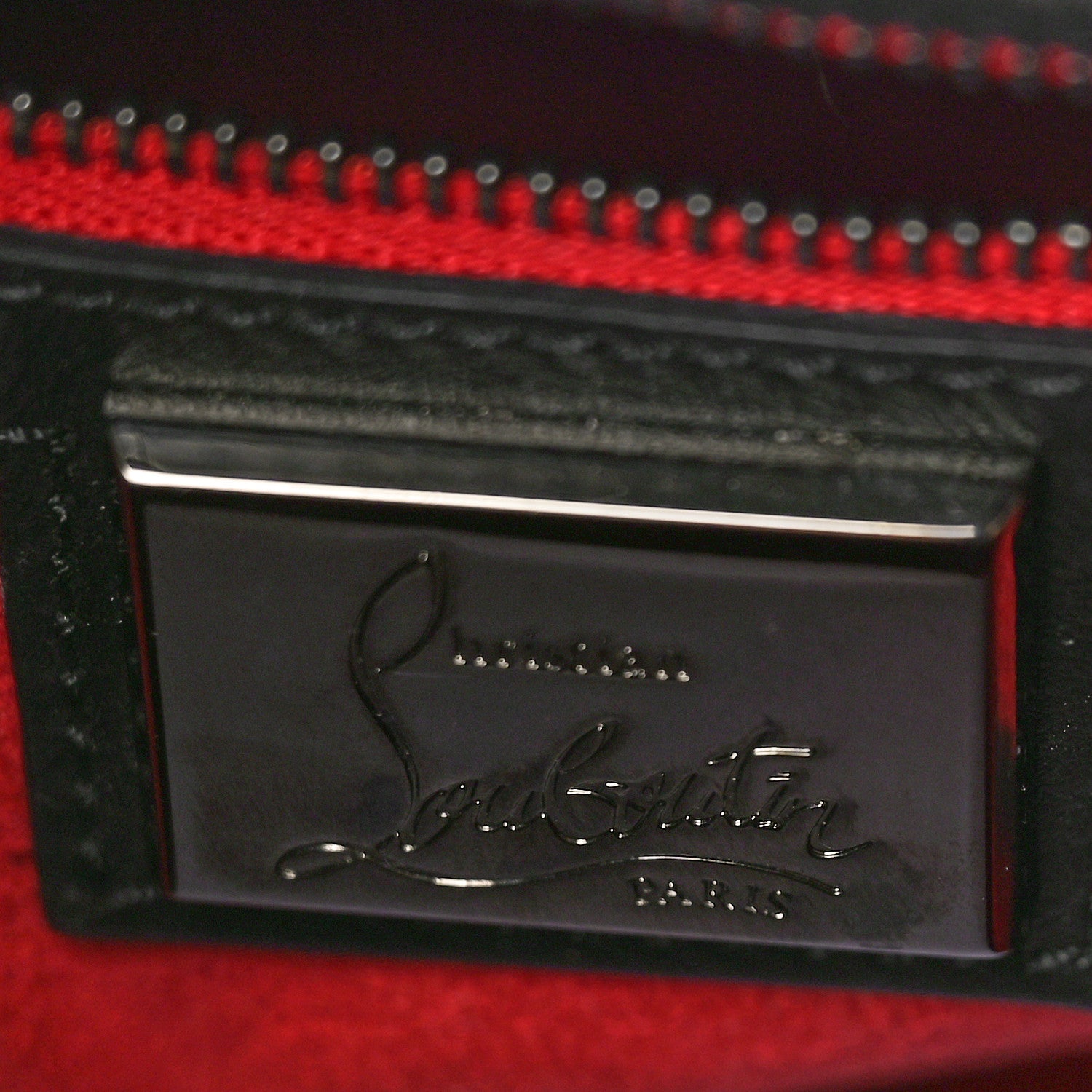 Christian Louboutin Grained Calfskin Spike Small Eloise Tote Black 6 of 8