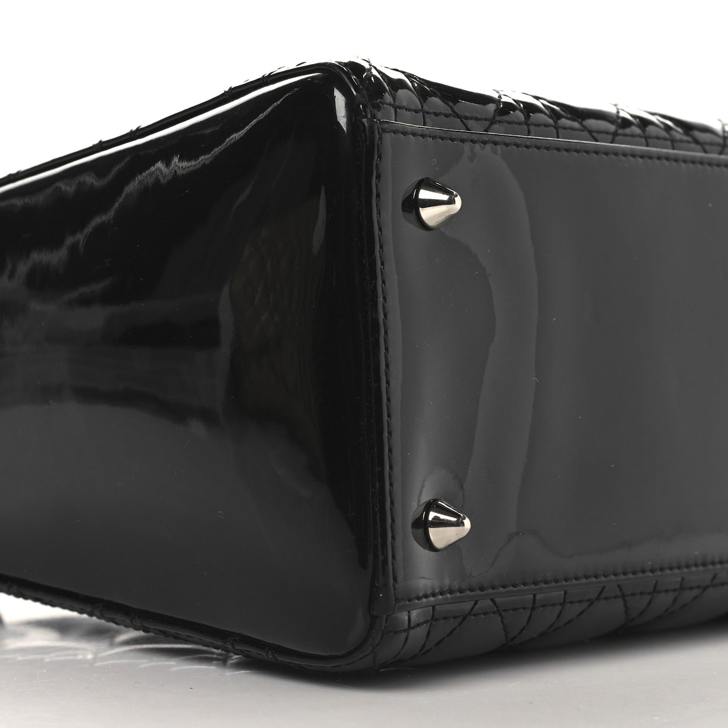 Patent Cannage Medium Lady Dior Black