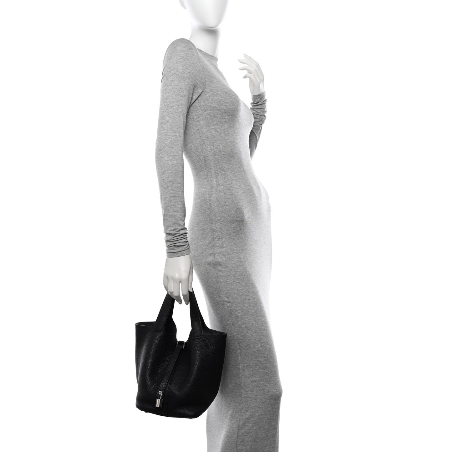 Taurillon Clemence Picotin Lock 18 PM Raisin