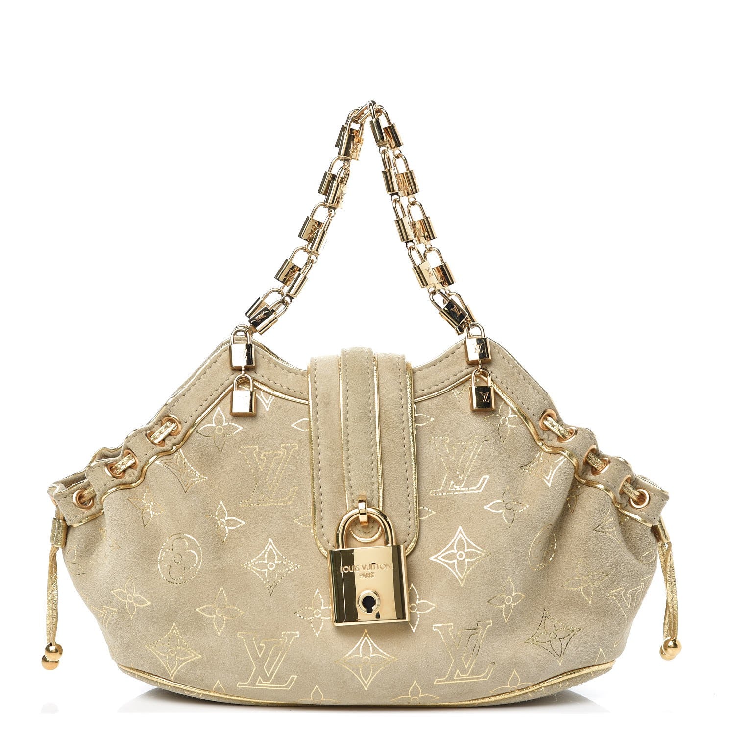Louis Vuitton Monogram Suede Theda PM Gold 313446 – FASHIONPHILE