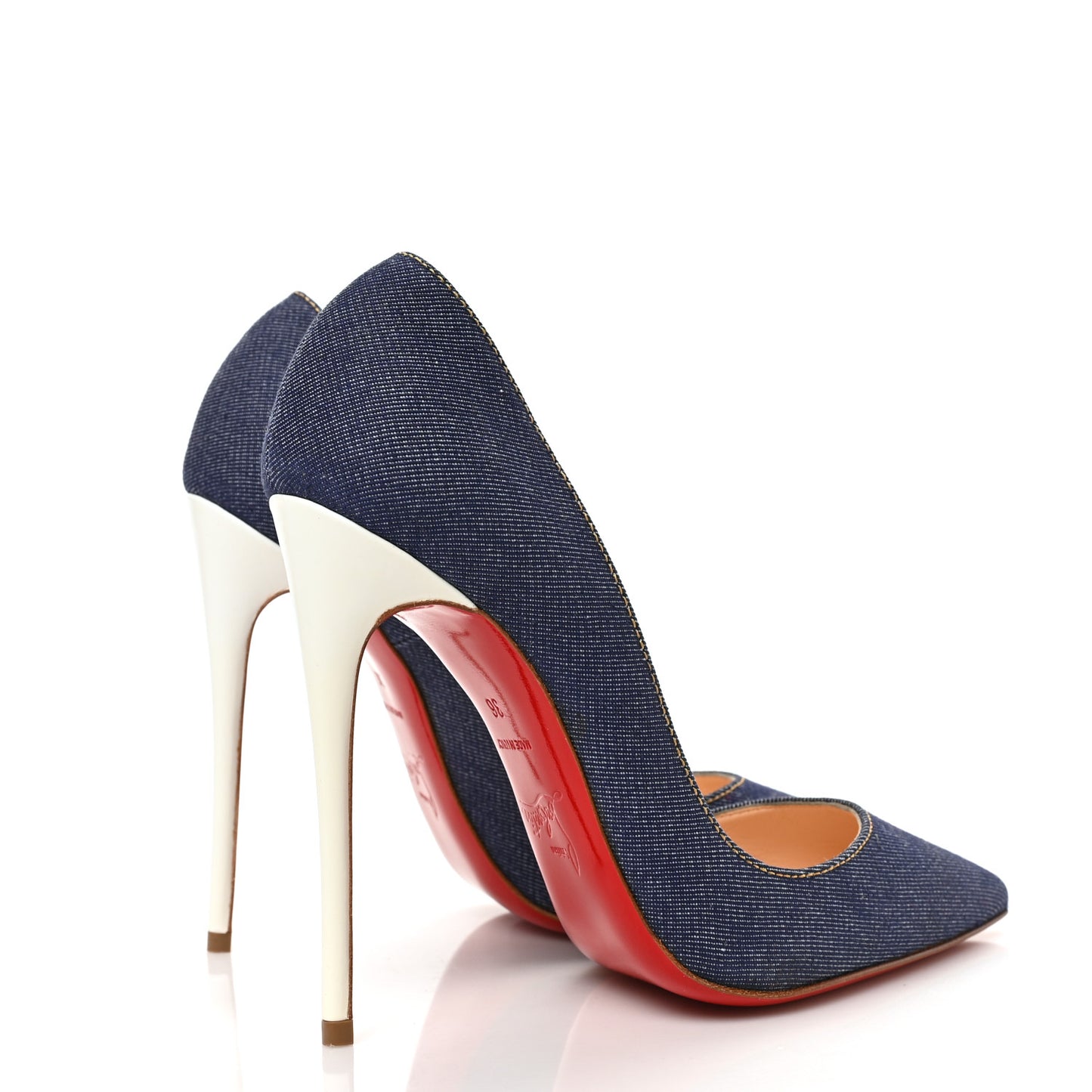 Denim Jazz Calf So Kate 120 Pumps 36 Blue White