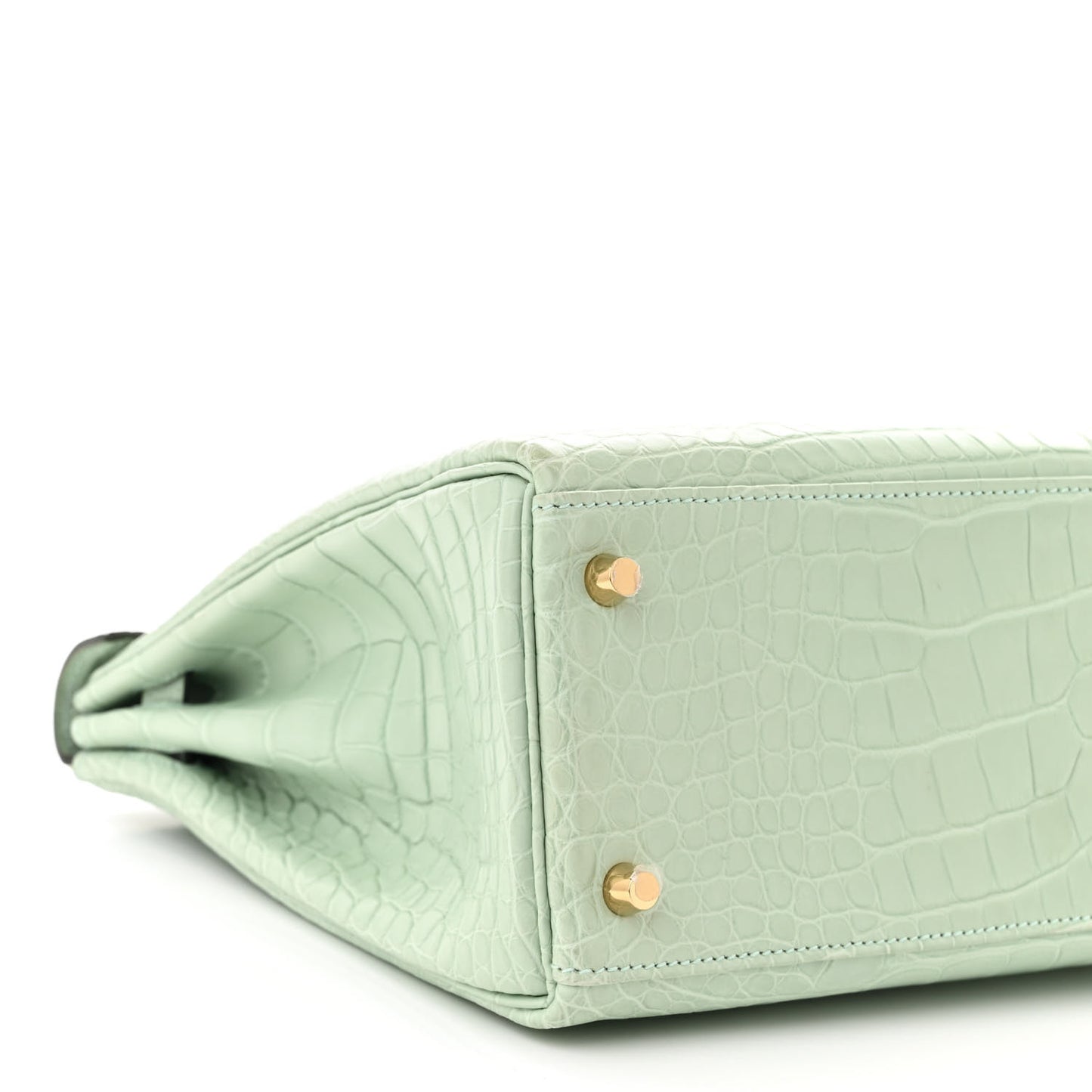 Matte Alligator Kelly Retourne 32 Vert D'eau