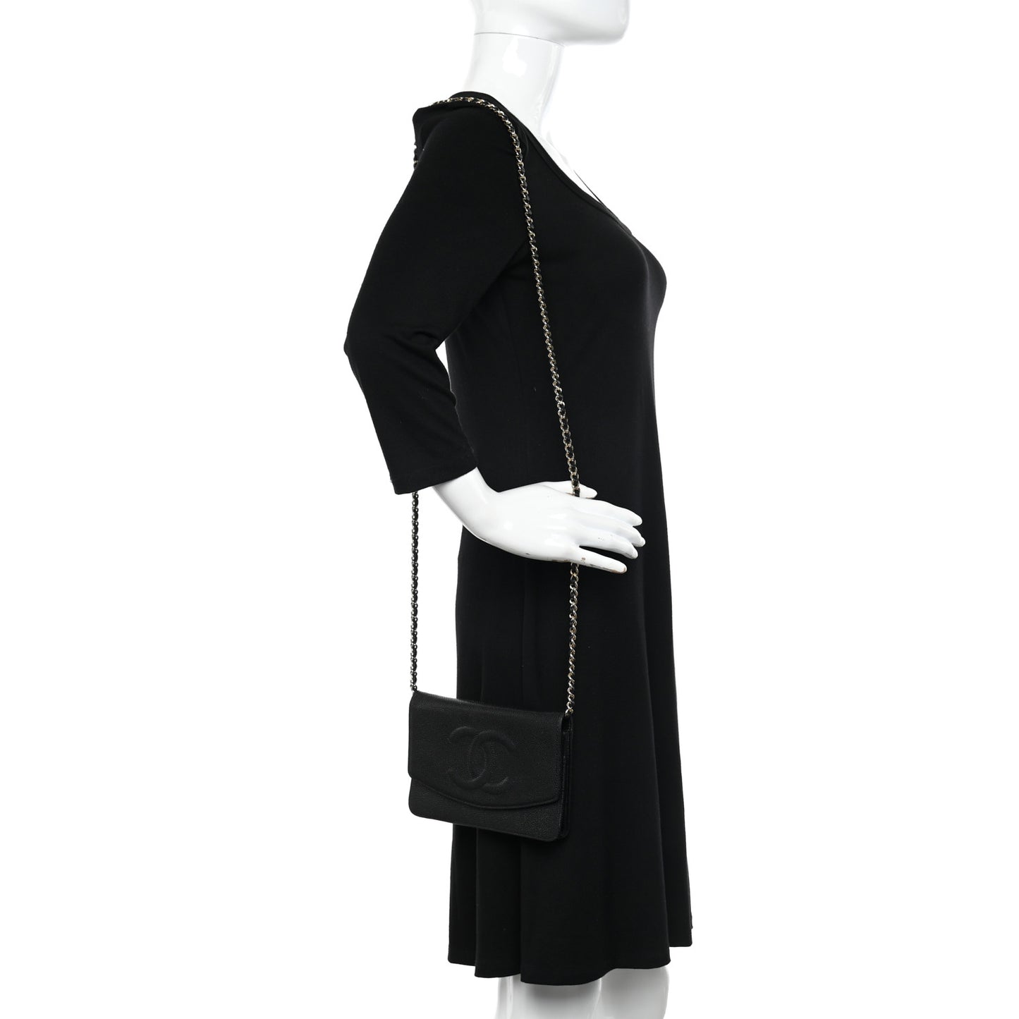 Caviar Timeless CC Wallet on Chain WOC Black