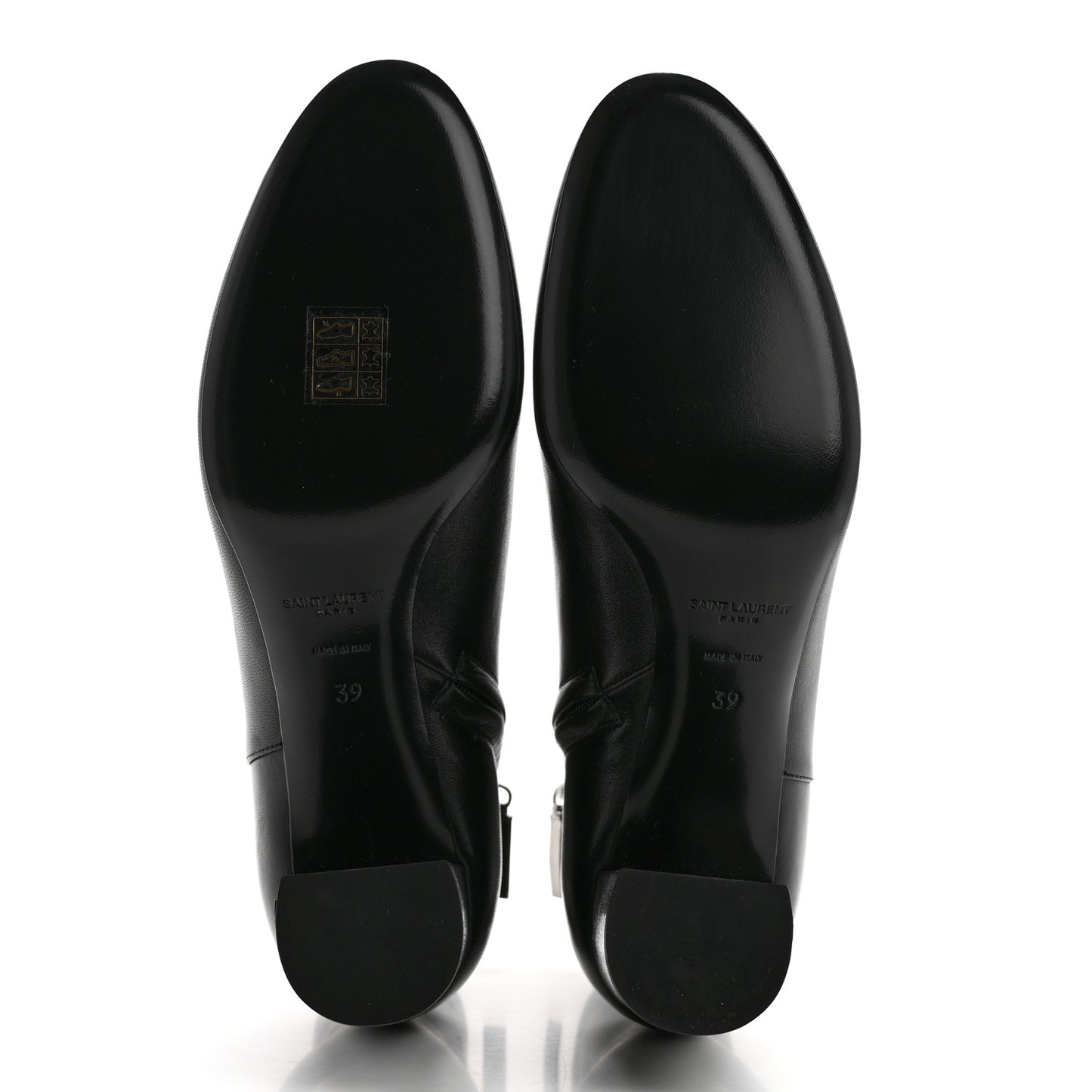 Nappa Vendome Loulou Ankle Zip Boot 39 Black 39 Black