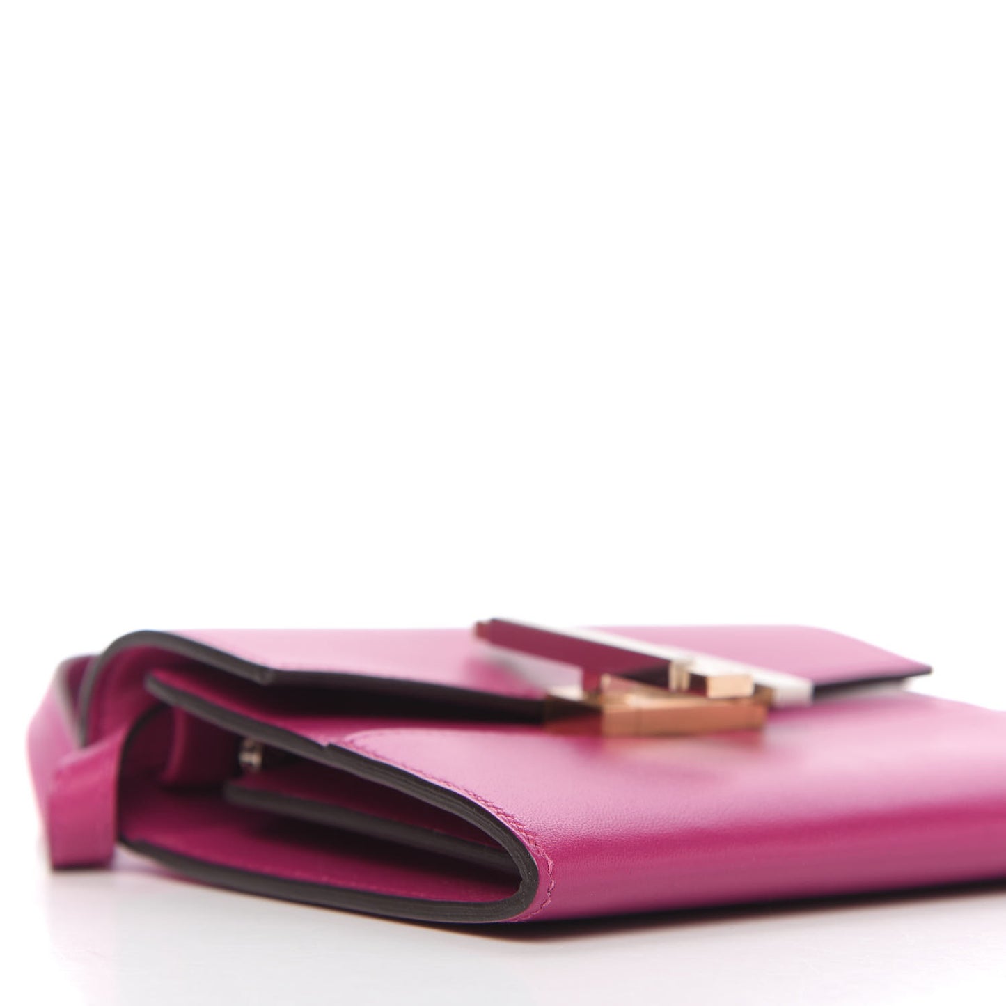 Villandry Calfskin Mini Cinhetic Wallet Rose Pourpre