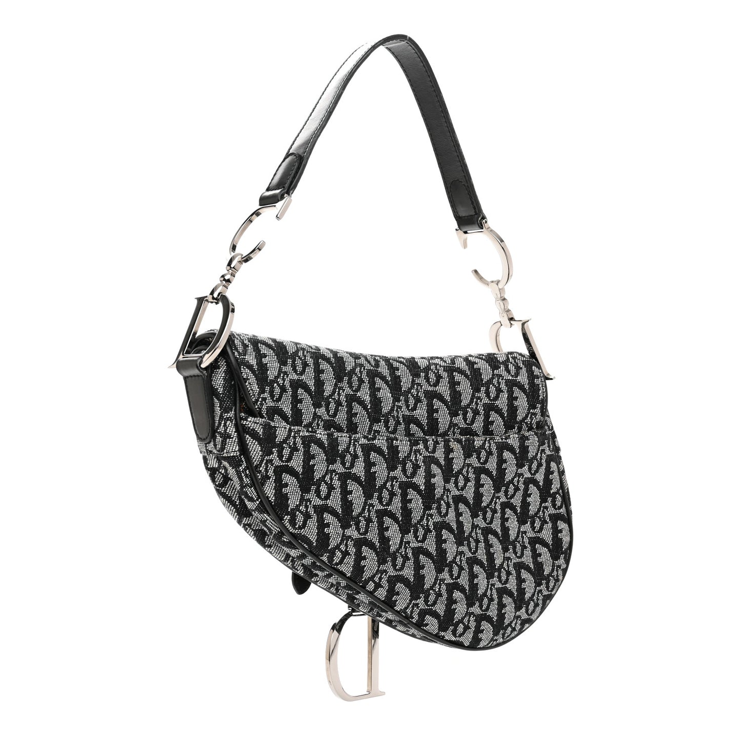 Monogram Saddle Bag Black