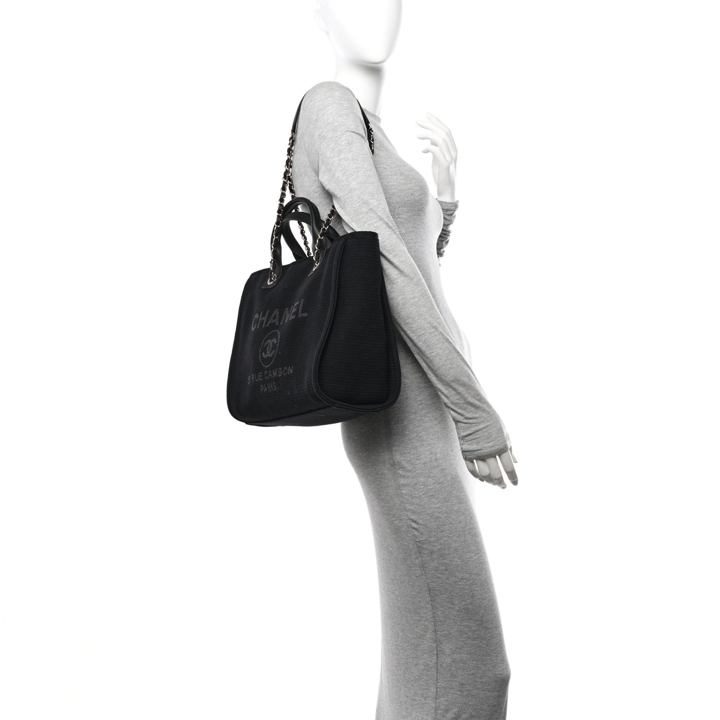 Mixed Fibers Small Deauville Tote Black