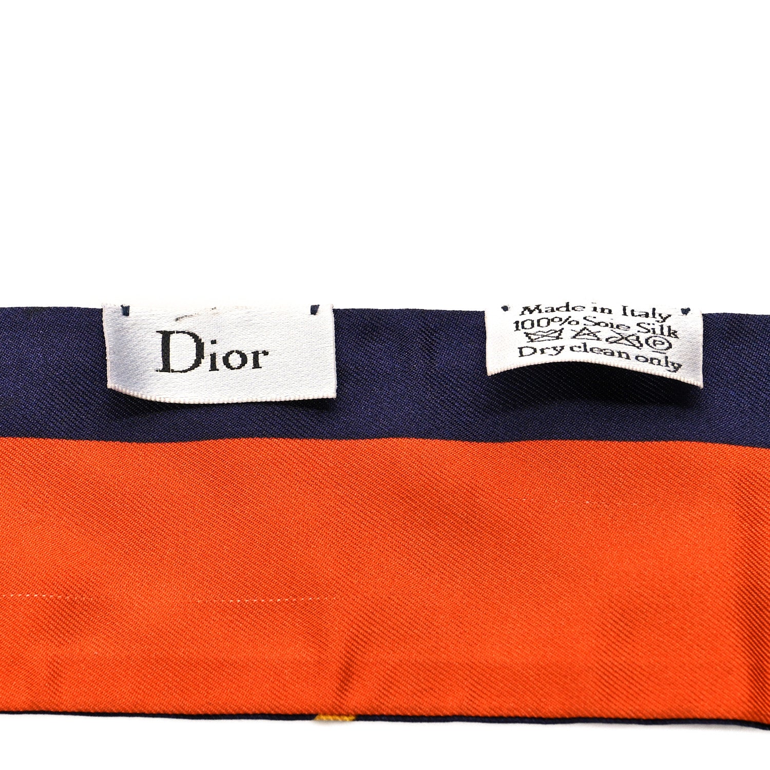 Christian Dior Silk ABCDior A Mitzah Scarf Blue Marine 3 of 4