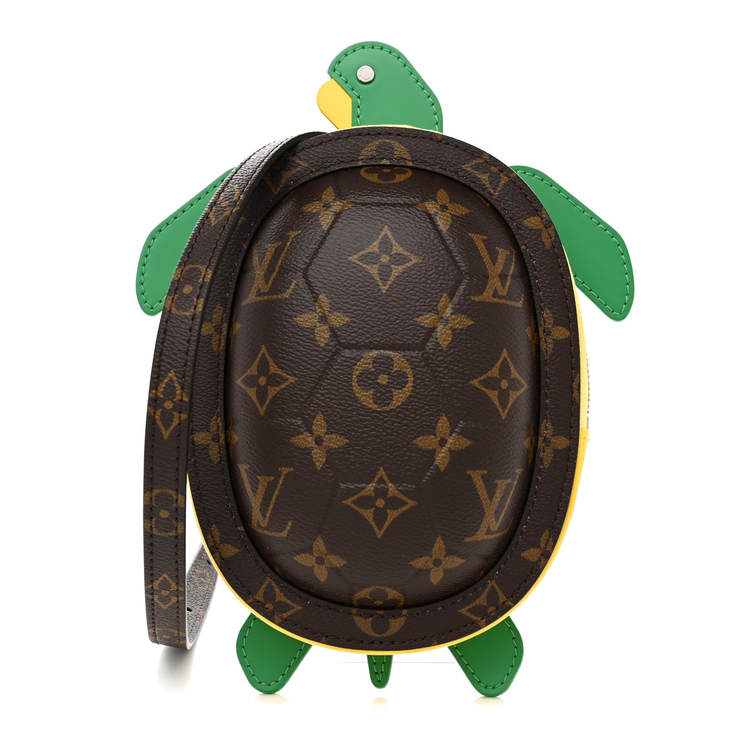 Louis Vuitton Monogram Calfskin LV Turtle Wearable Wallet Brown