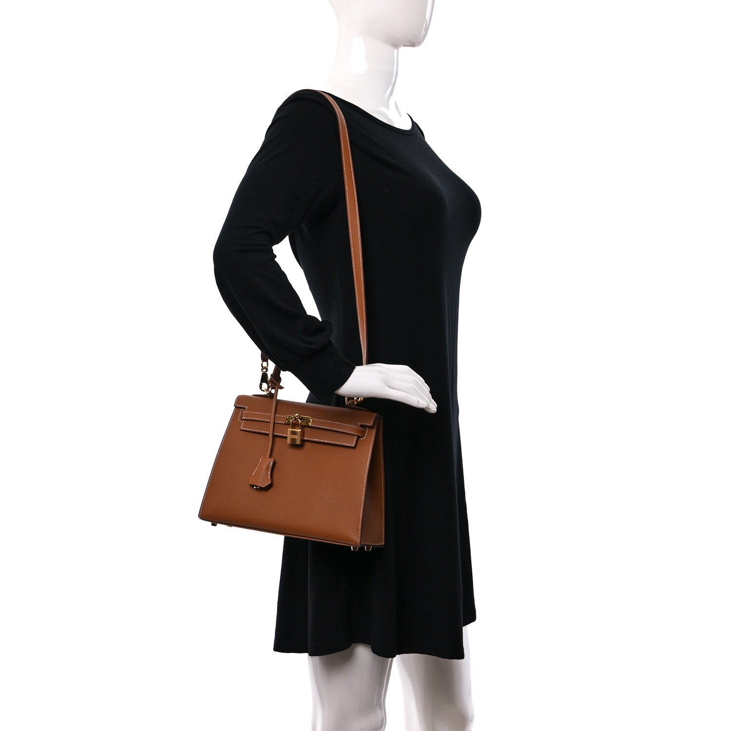 Hermes Epsom Kelly Sellier 25 Gold 2 of 11