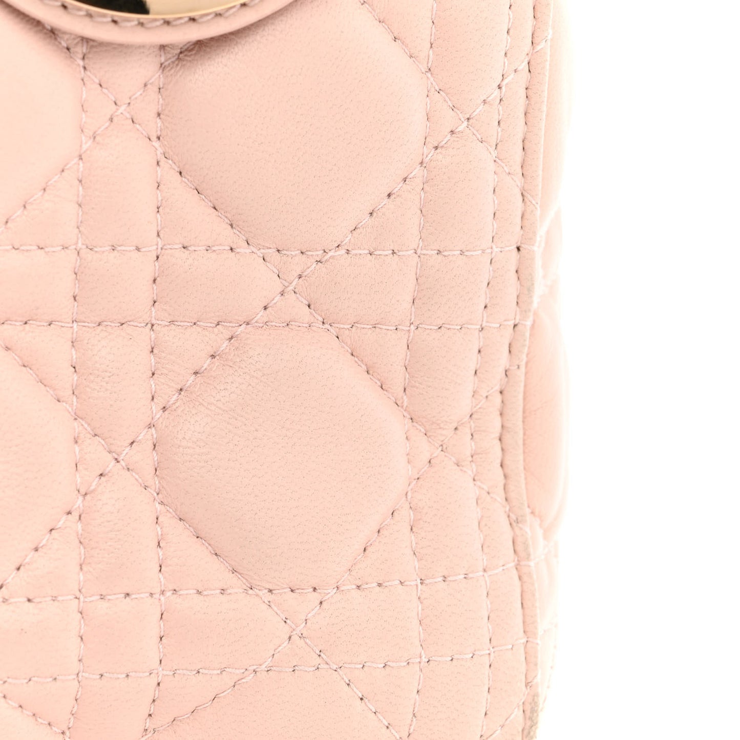 Lambskin Cannage Medium Lady Dior Light Pink