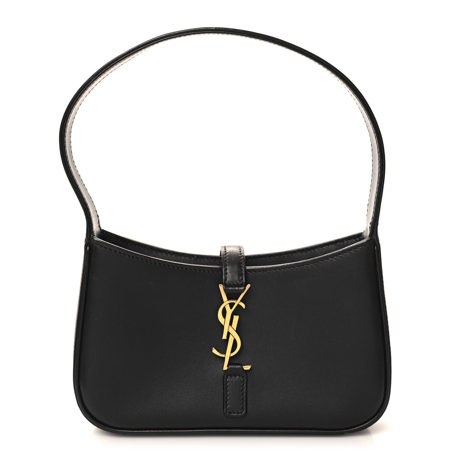 Saint Laurent Smooth Calfskin Le 5 A 7 Mini Hobo Black 1 of 12