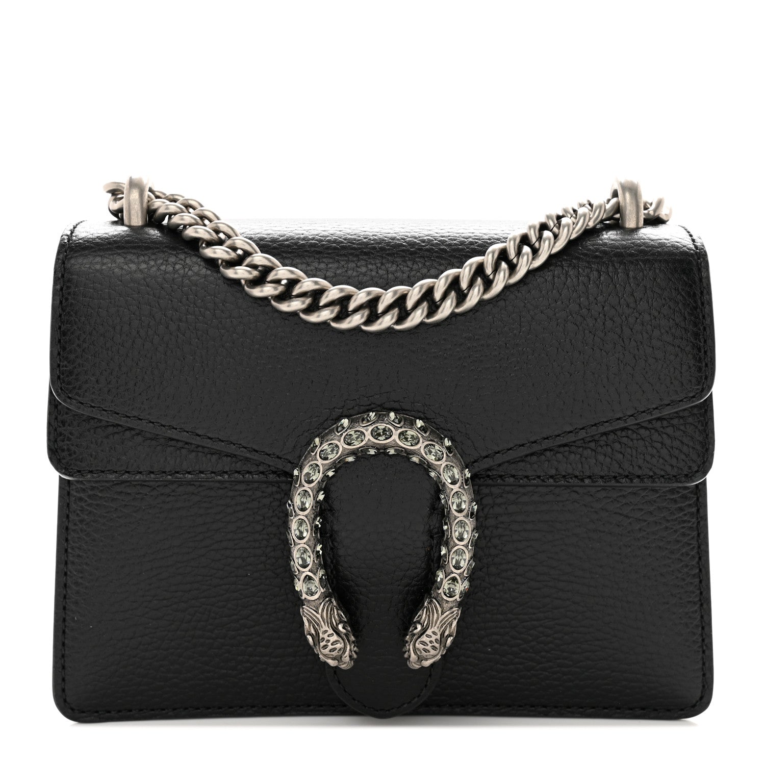 Gucci Calfskin Mini Dionysus Shoulder Bag Black 1 of 12