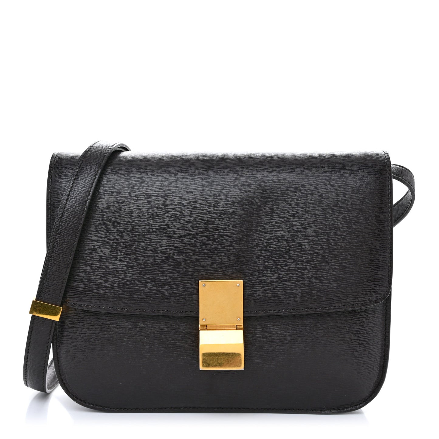 Liege Calfskin Medium Classic Box Flap Bag Chestnut