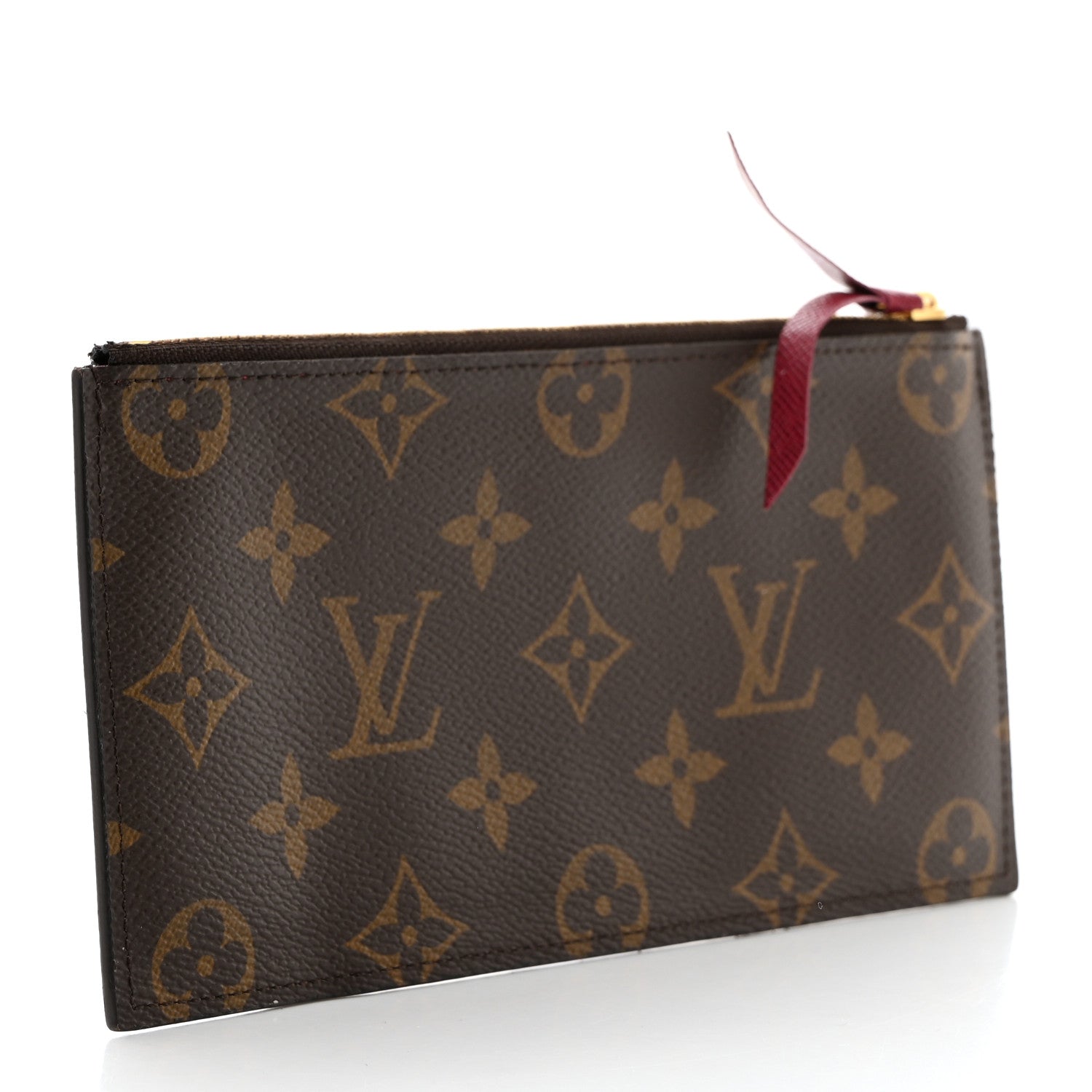 Louis Vuitton Monogram Felicie Chain Wallet Zippered Insert Fuchsia 3 of 7