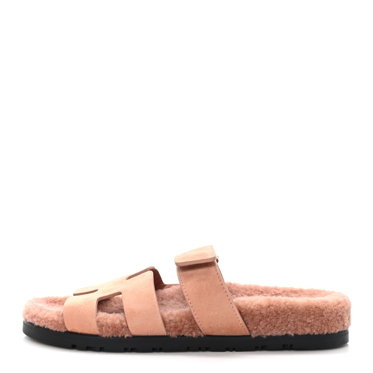 Suede Goatskin Woolskin Womens Chypre Sandals 38 Rose Aube
