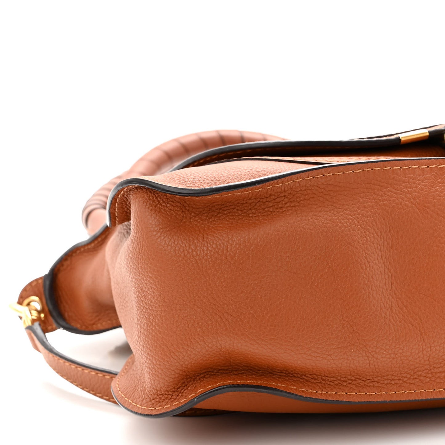 Calfskin Medium Marcie Satchel Tan